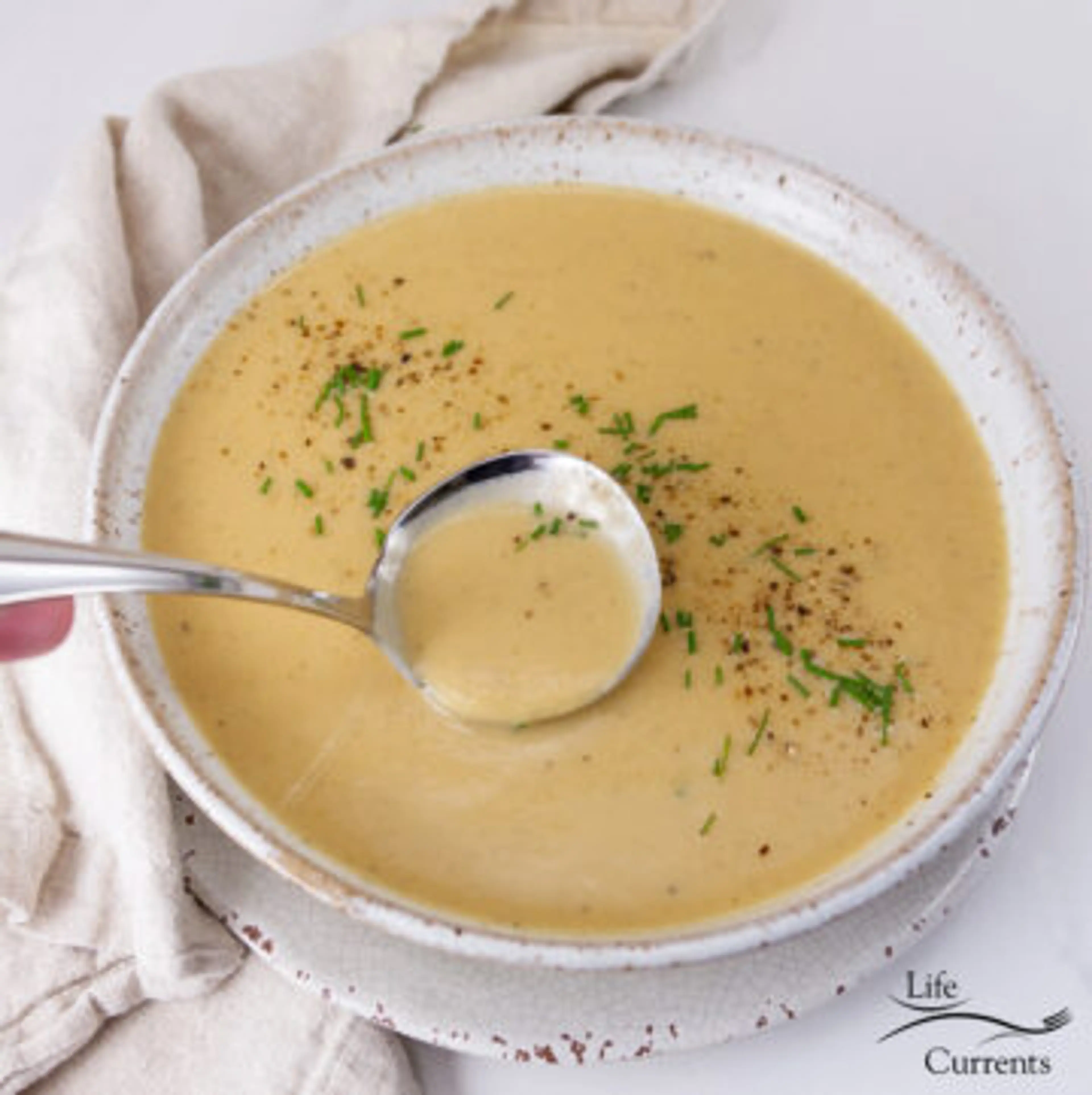 Caramelized Onion Roasted Garlic Bisque