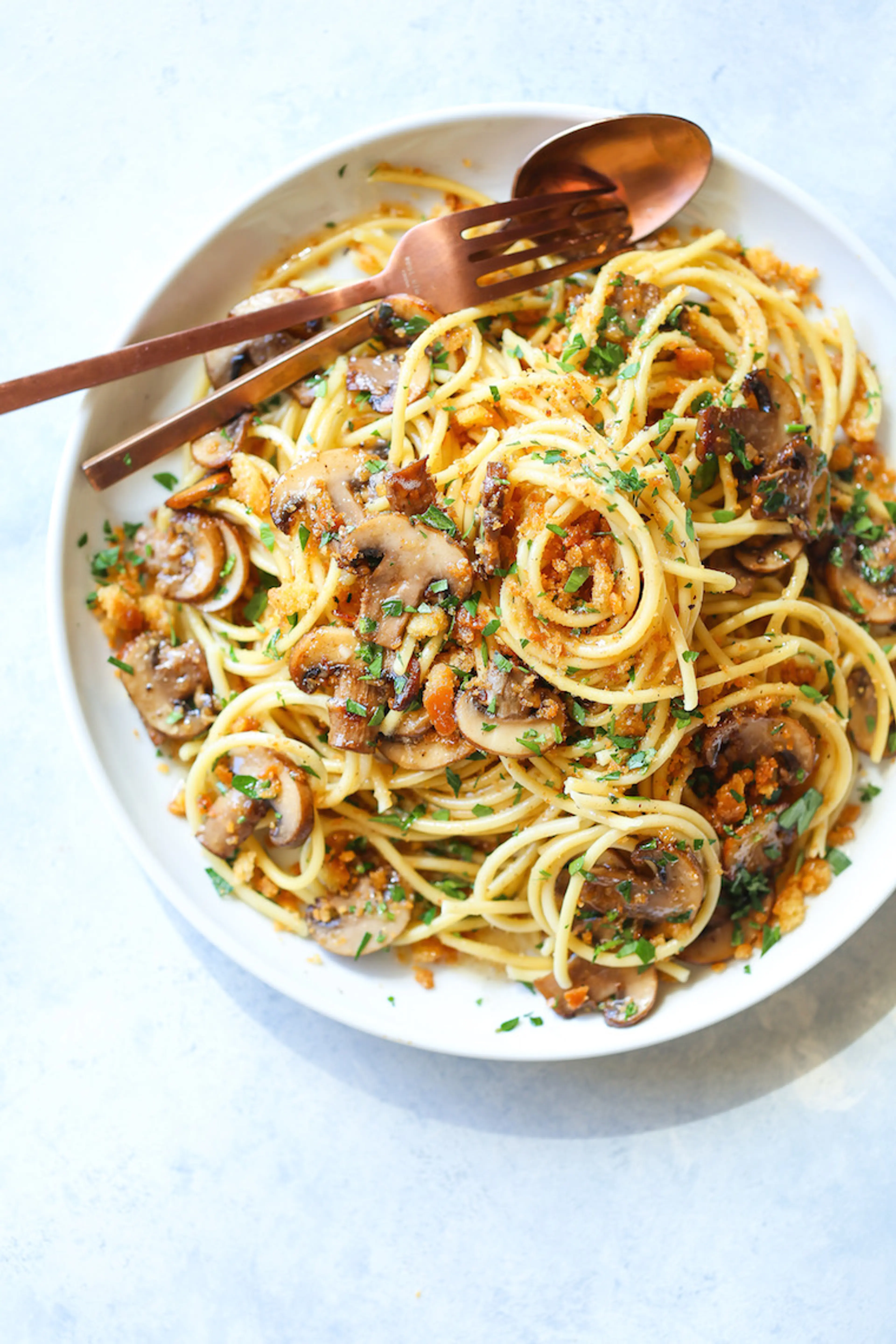 Brown Butter Mushroom Pasta