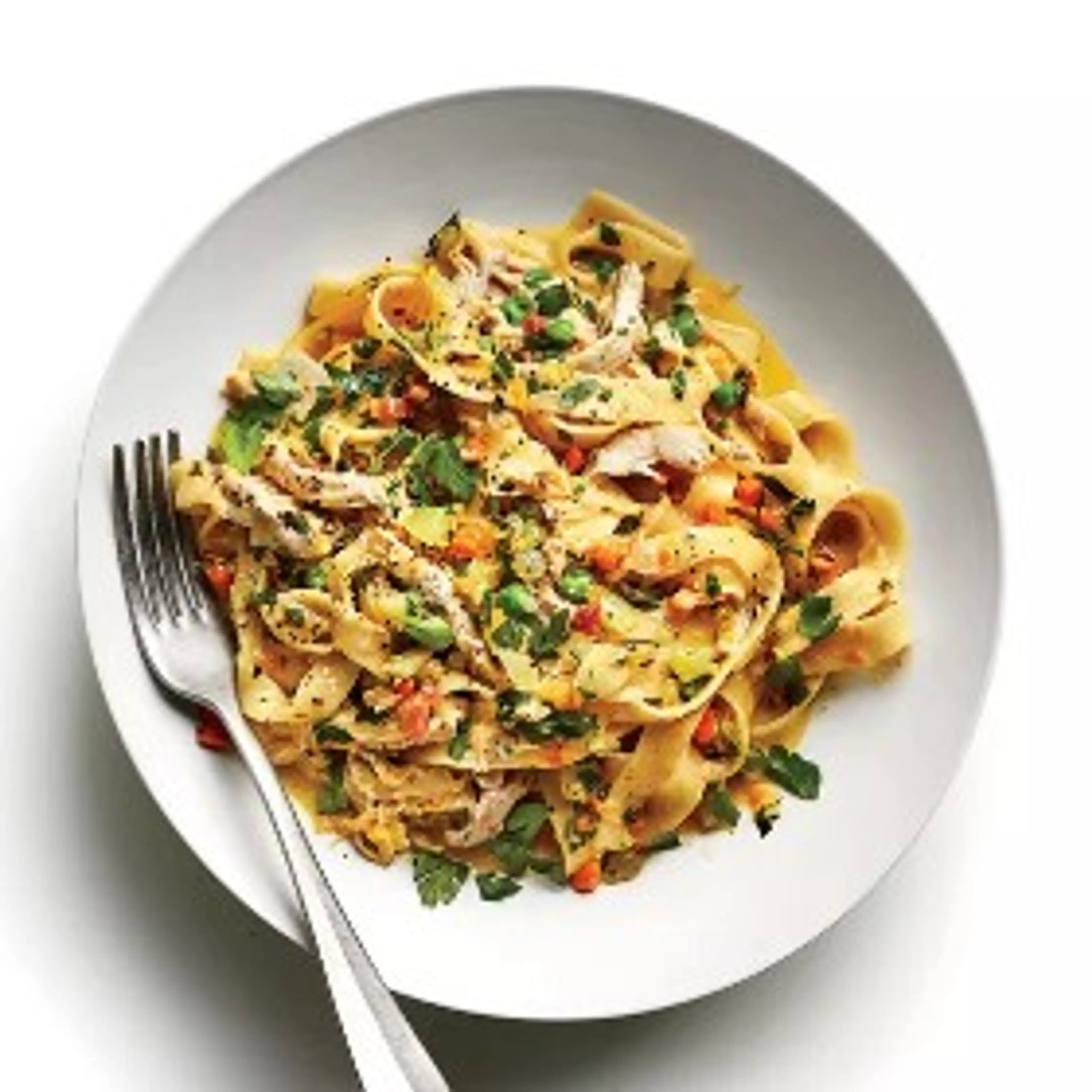 Fettuccine with White Chicken Ragù