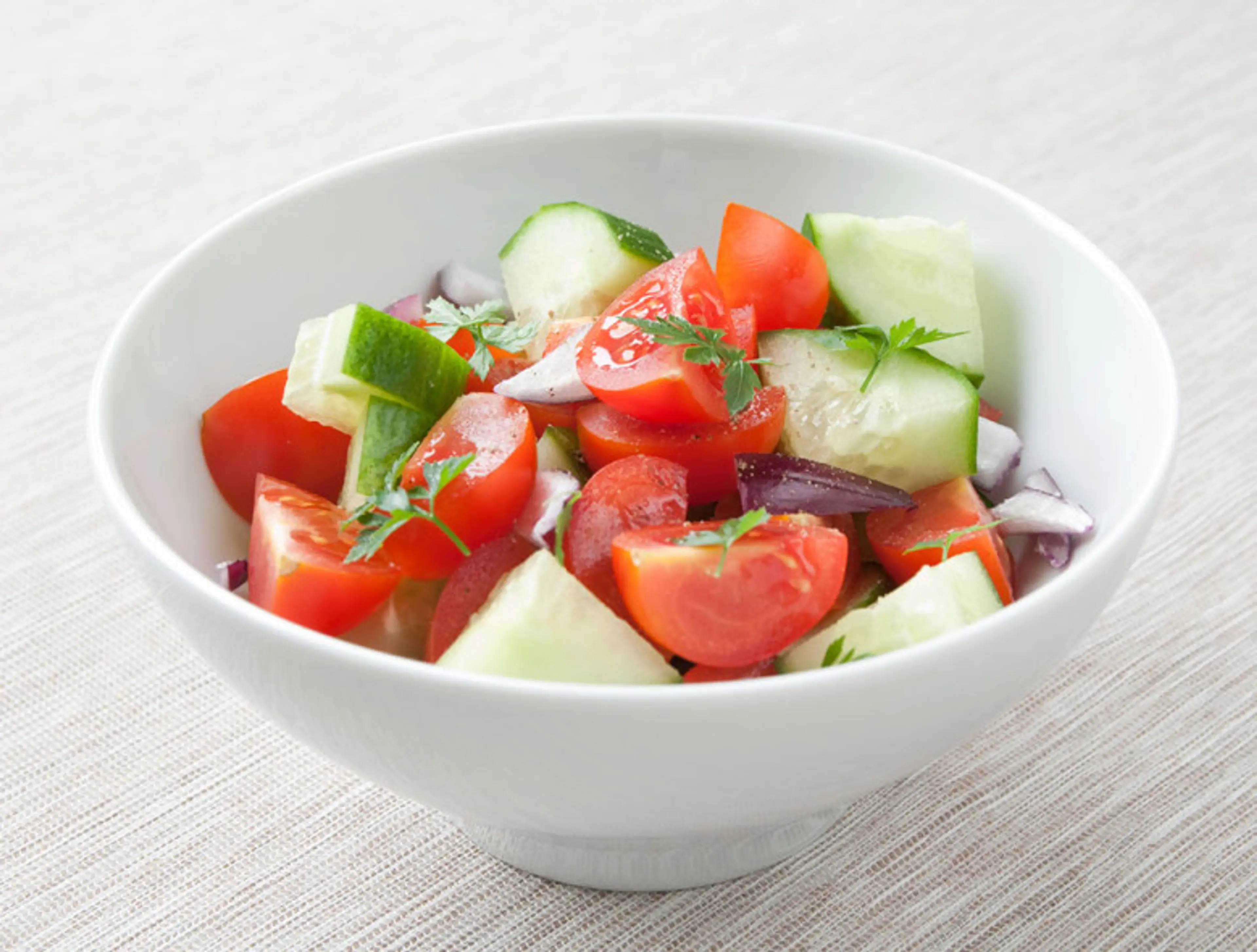 Simple Summer Cucumber and Tomato Salad