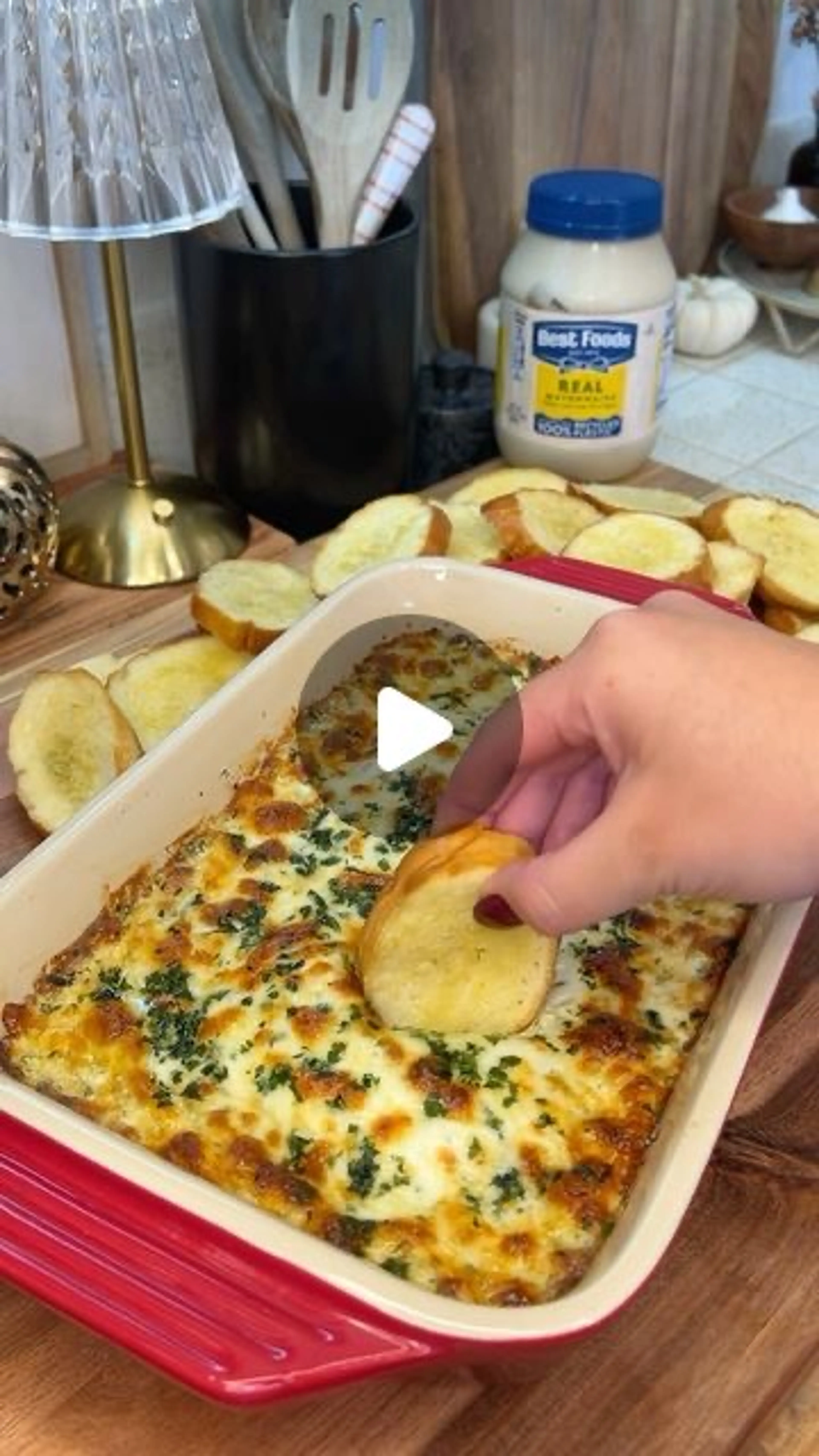 Garlic Bread Dip Using @bestfoodsmayonnaise Will Take Your G