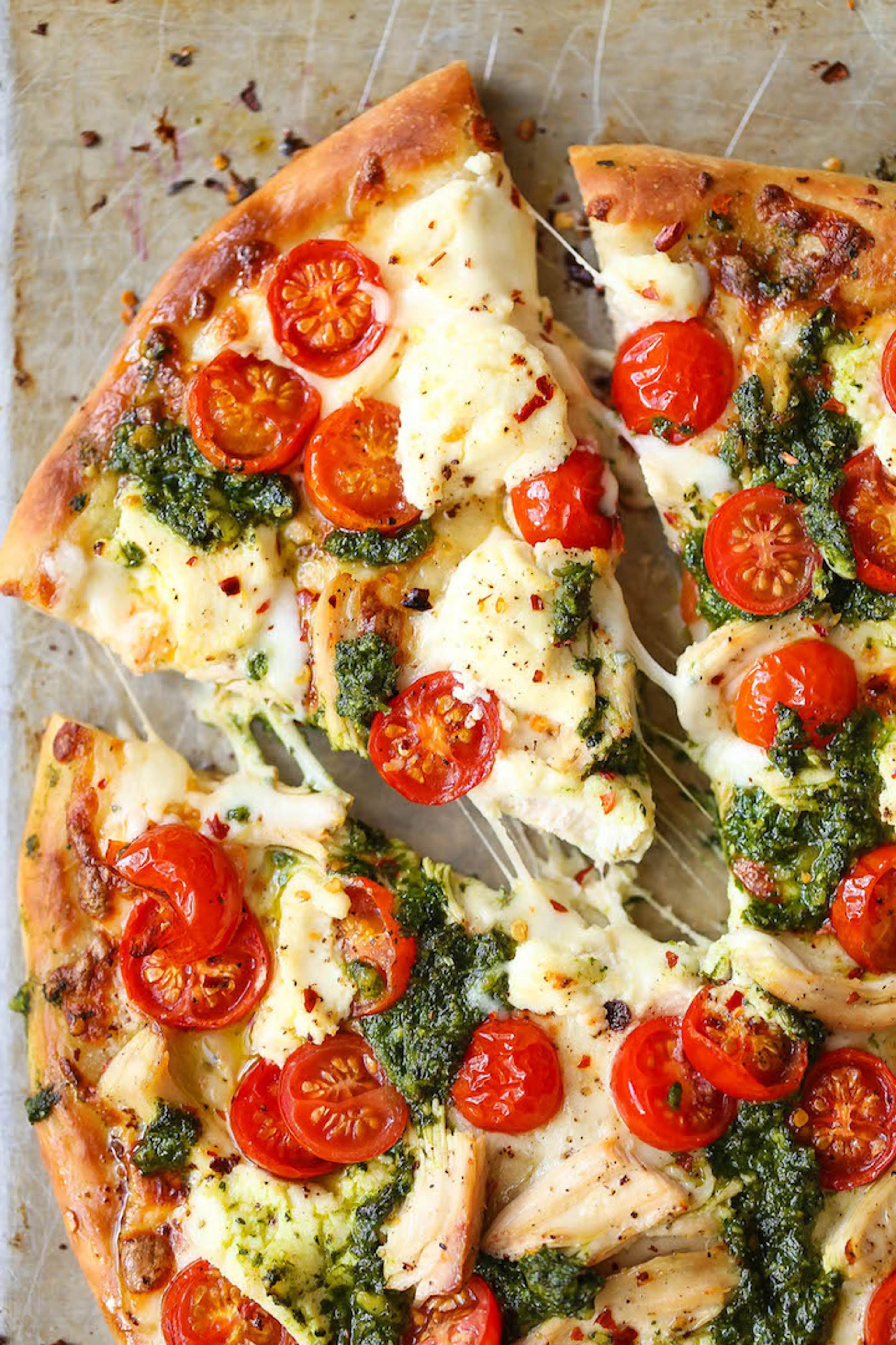 Chicken Pesto Pizza