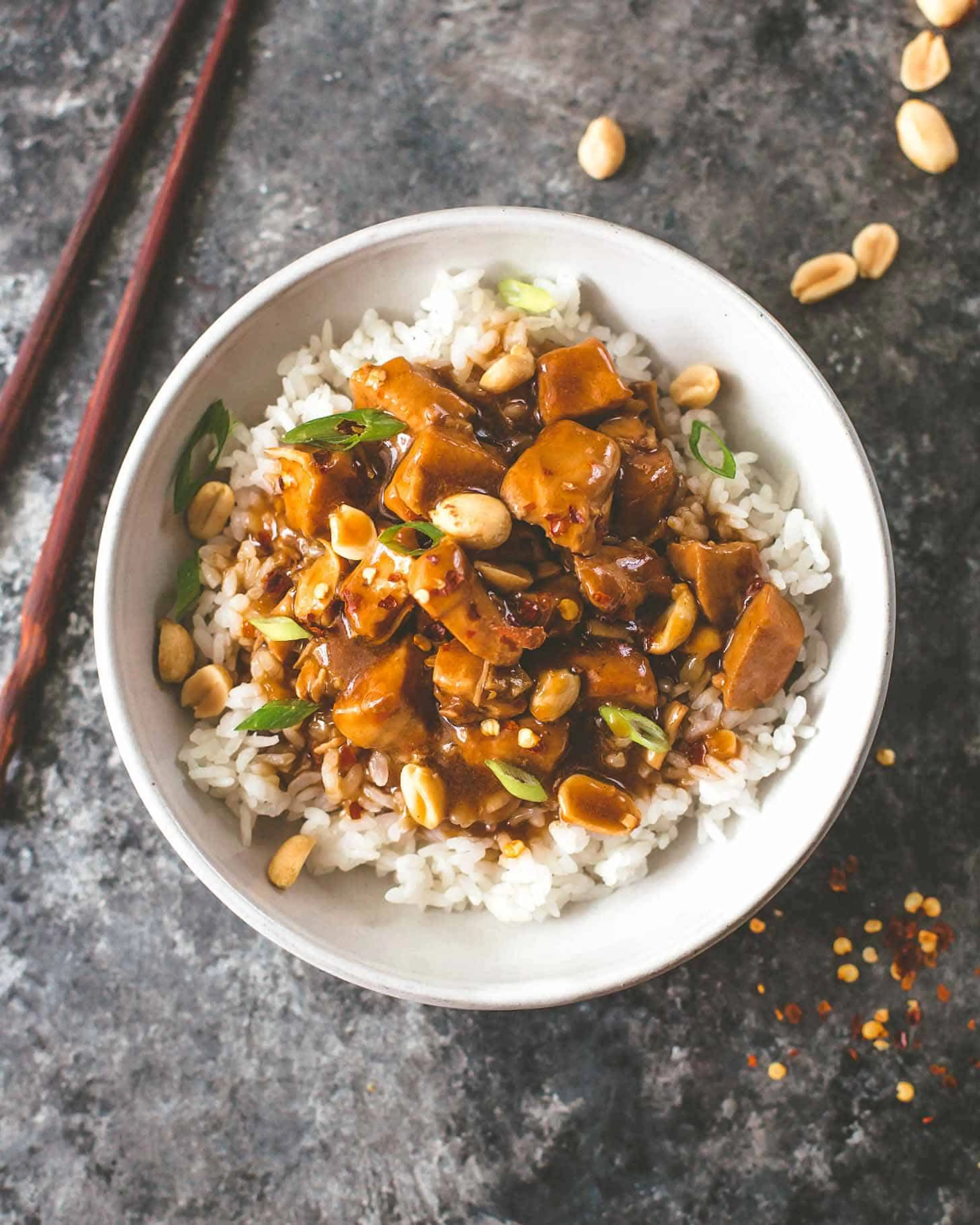 Instant Pot Kung Pao Chicken with Rice