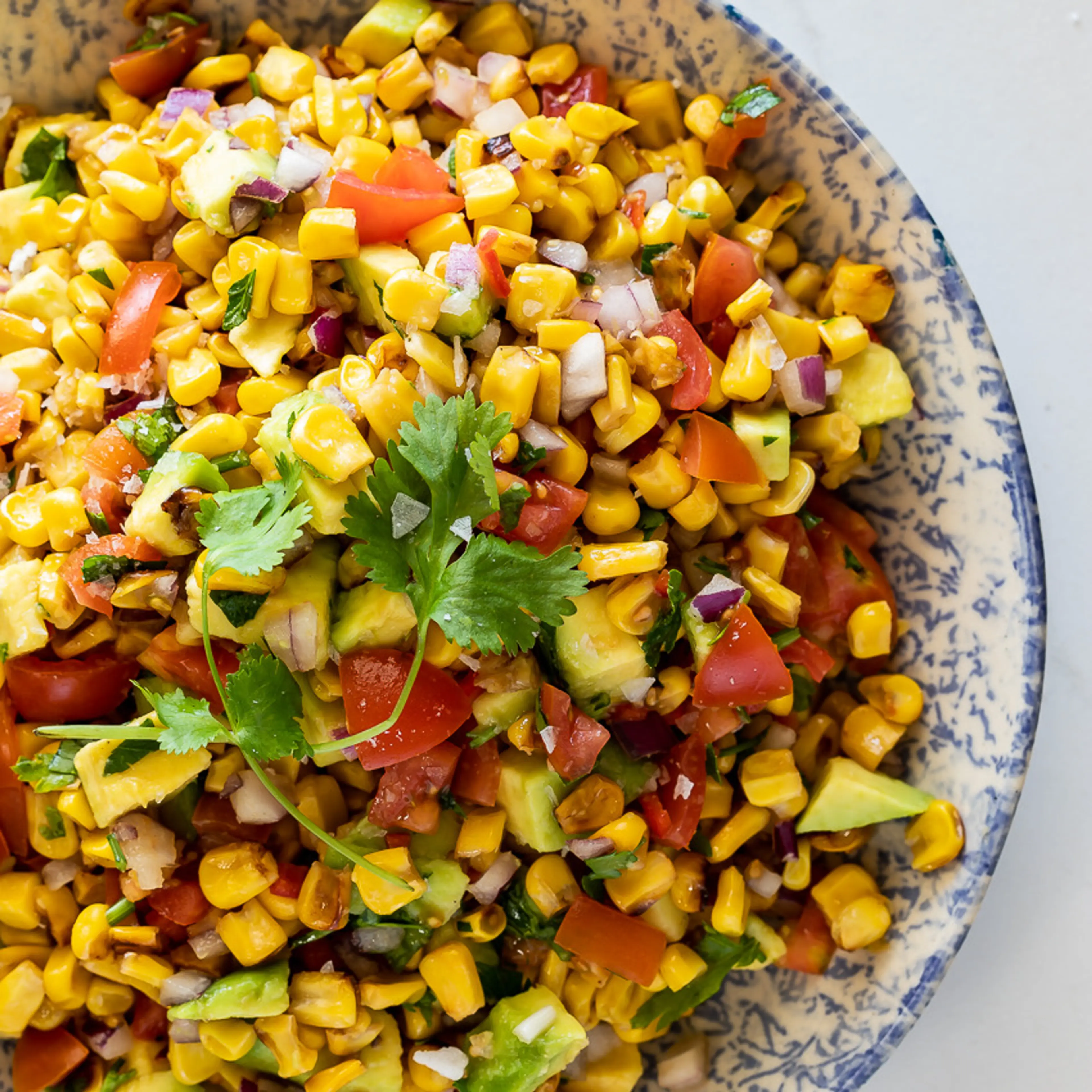 Easy spicy corn salsa