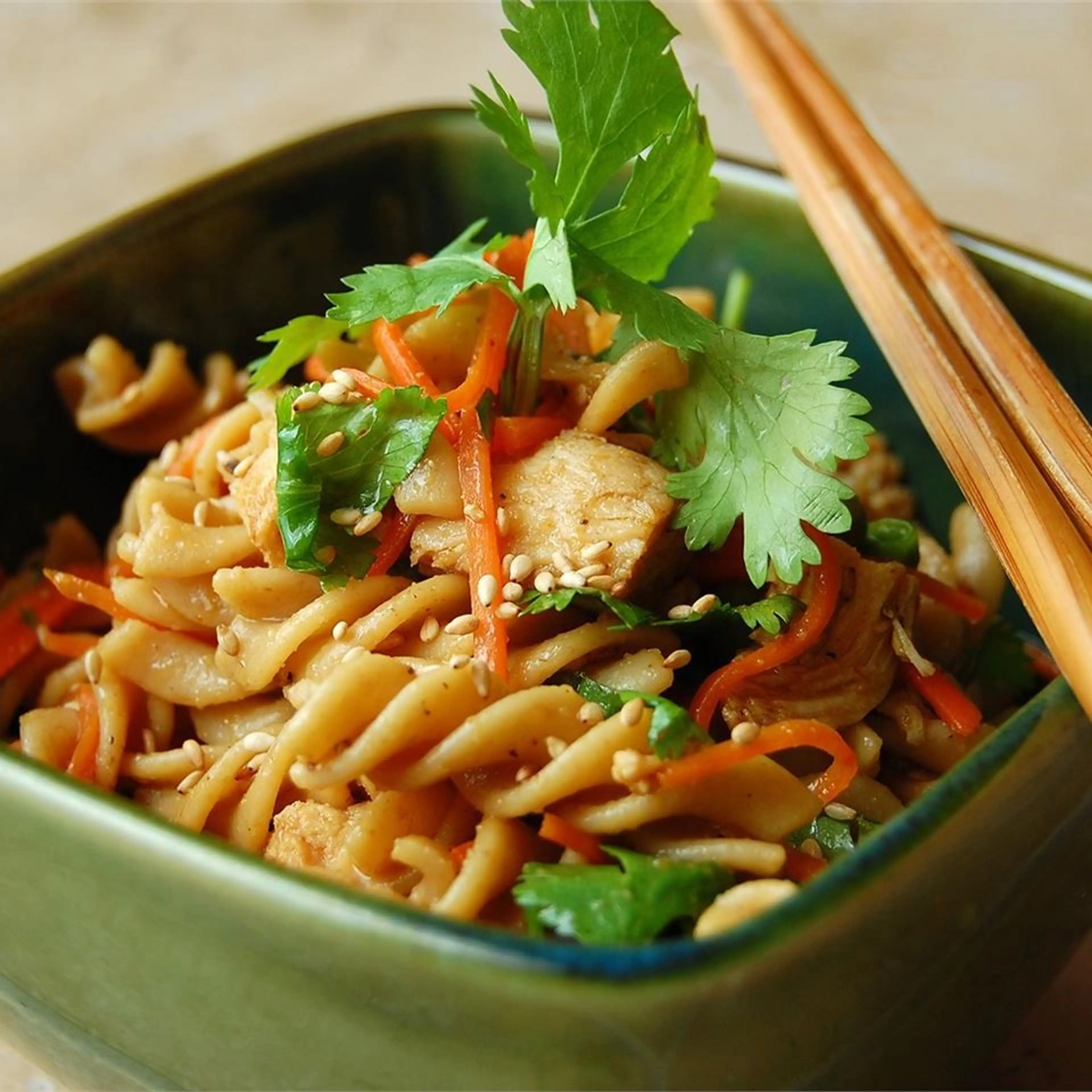 Sesame Pasta Chicken Salad