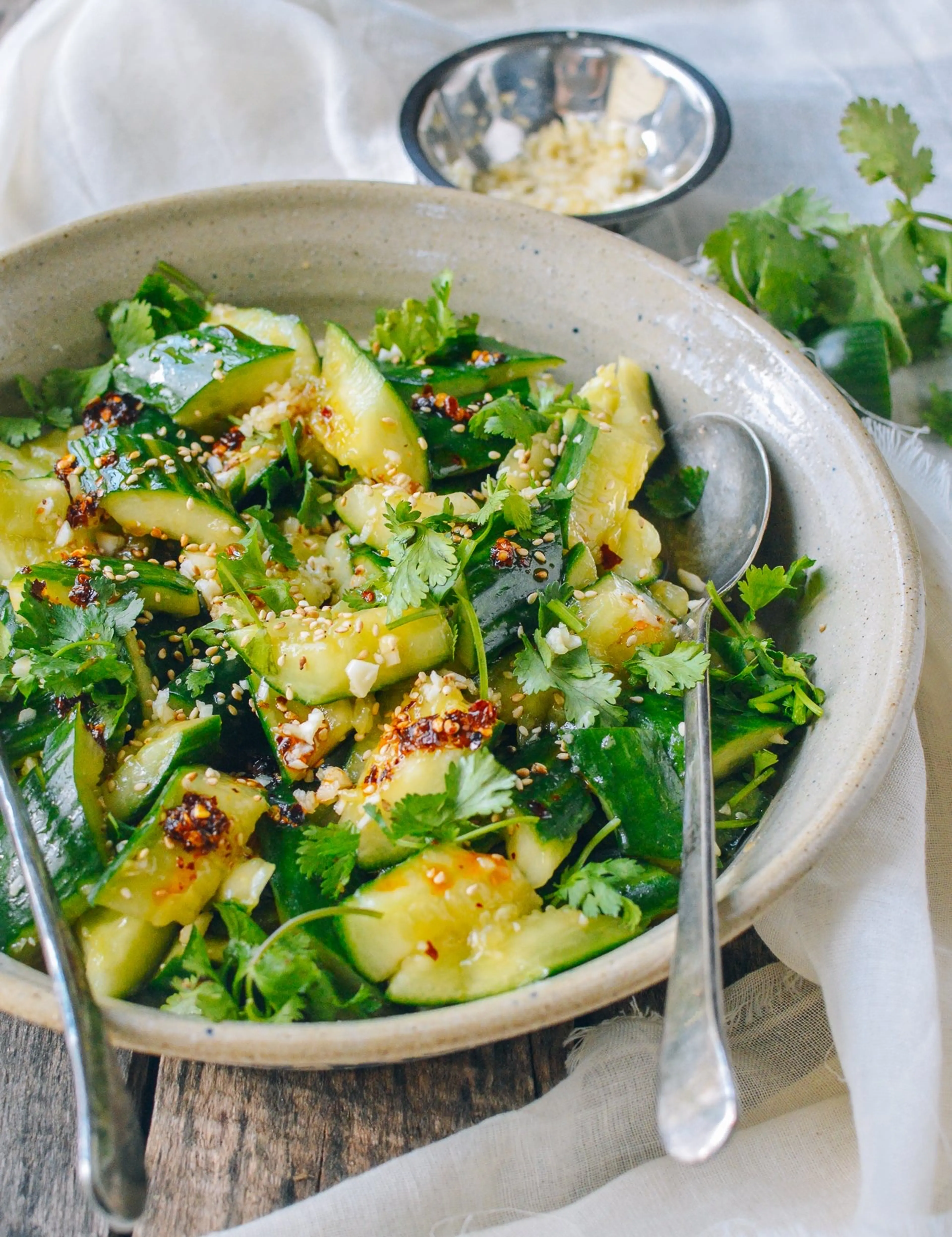 Smashed Asian Cucumber Salad