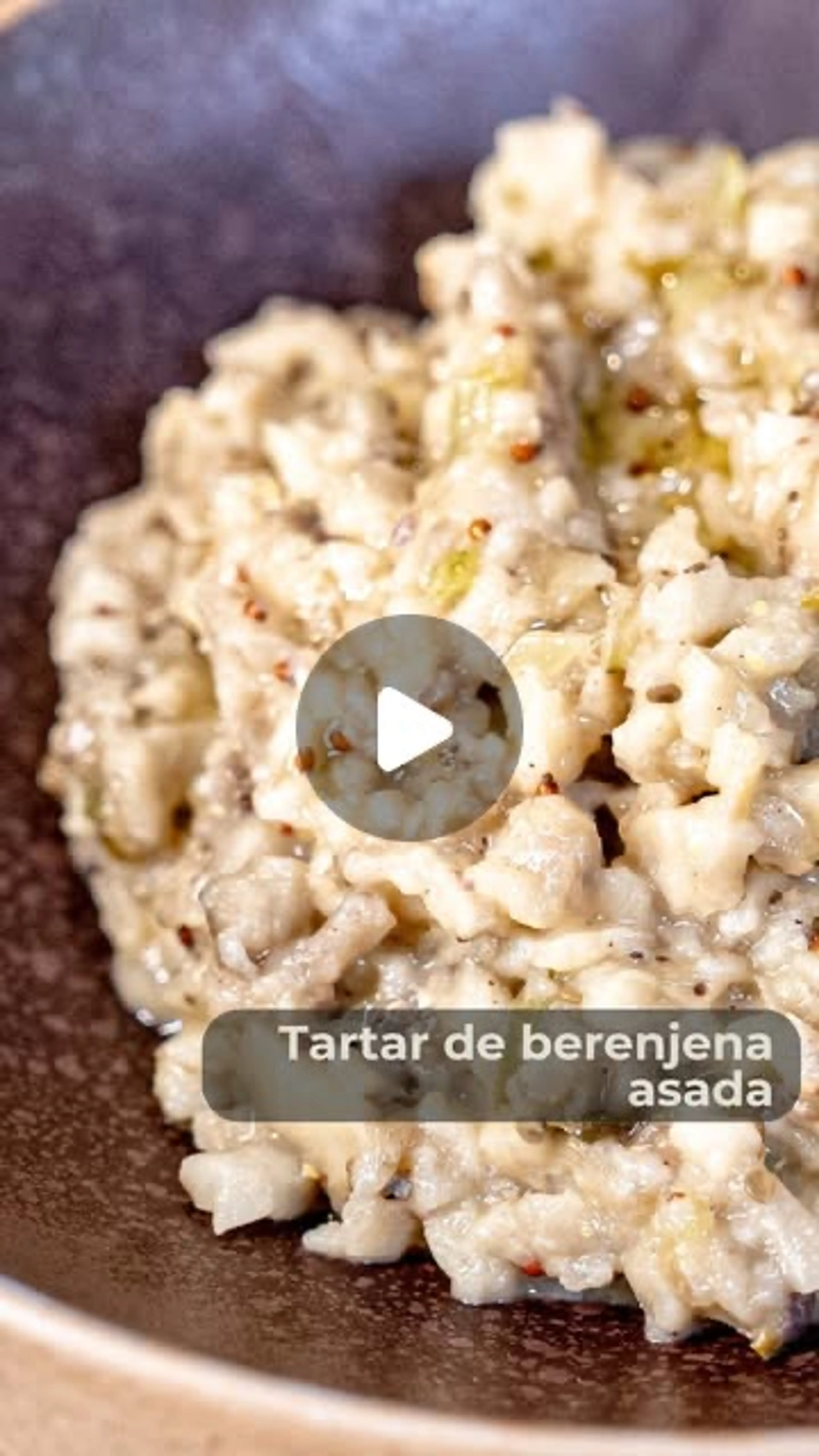 Tartar de berenjena asada 🍆🔥