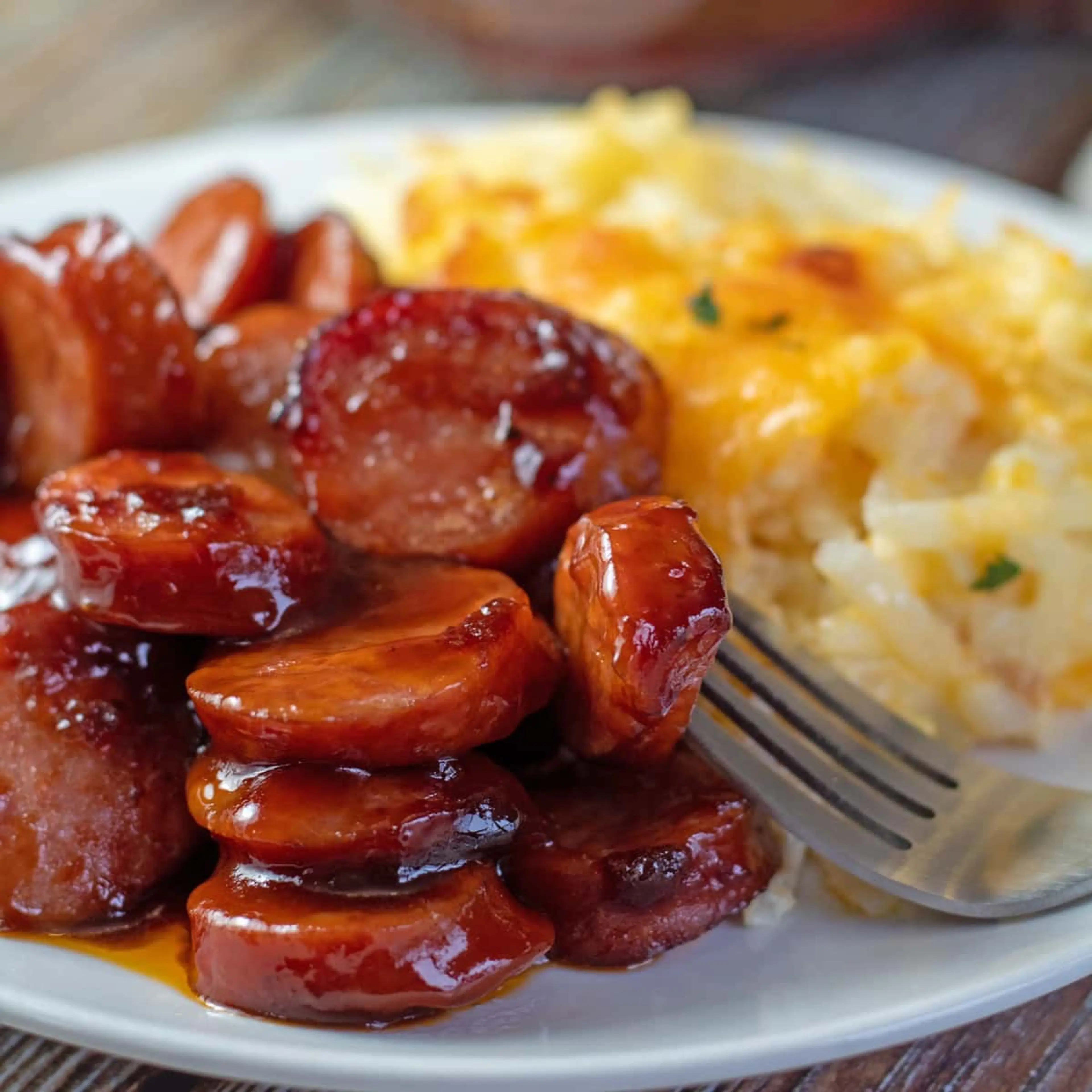 Baked BBQ Sausage