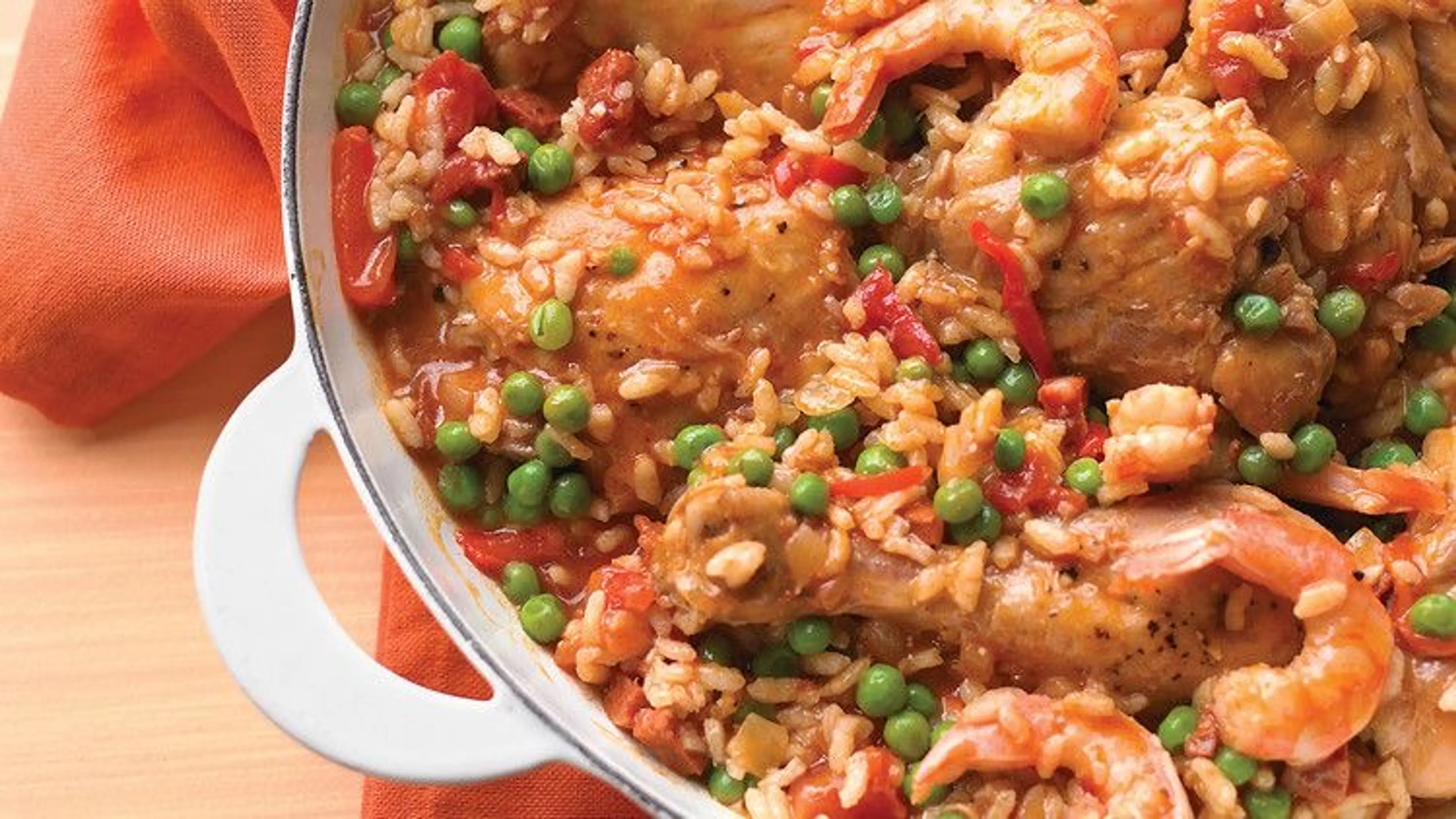 Easy Chicken and Shrimp Paella