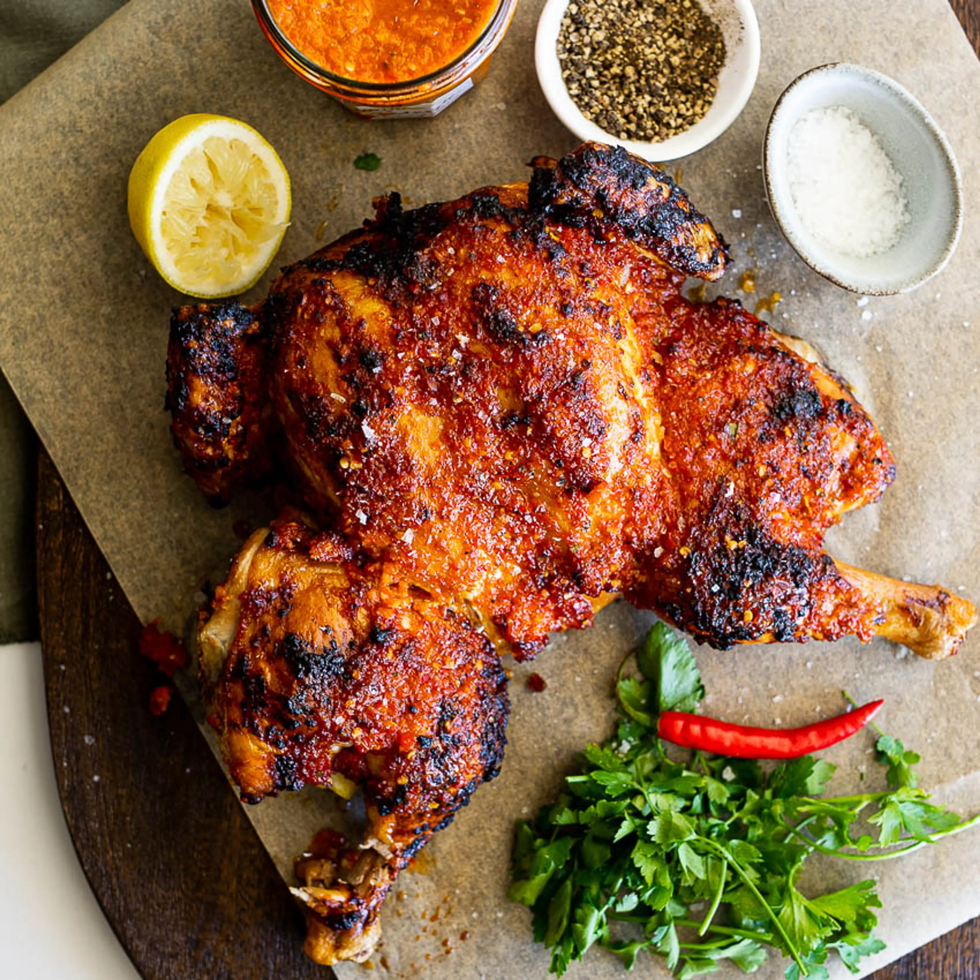 Baked peri peri chicken