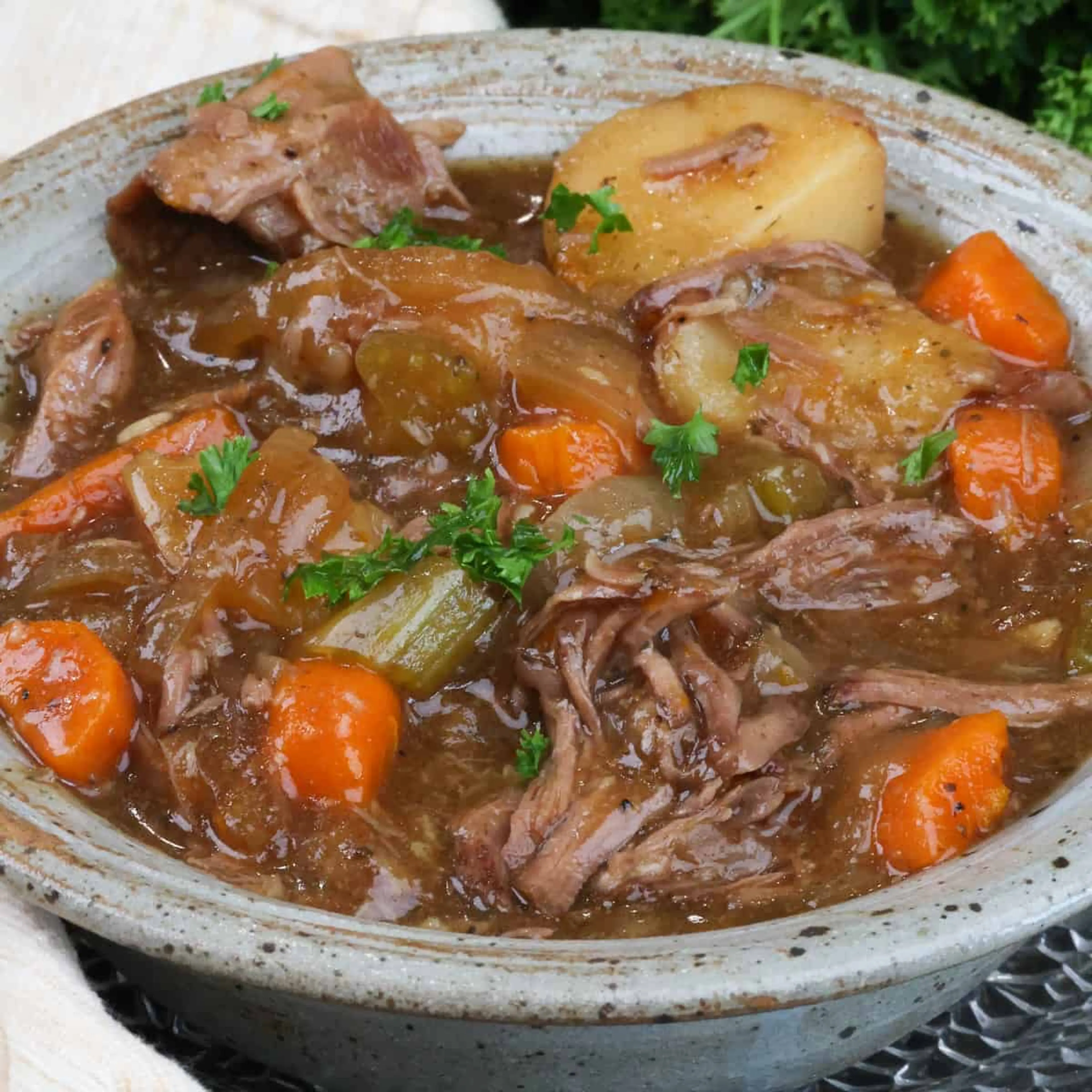 Slow Cooker Pot Roast For One