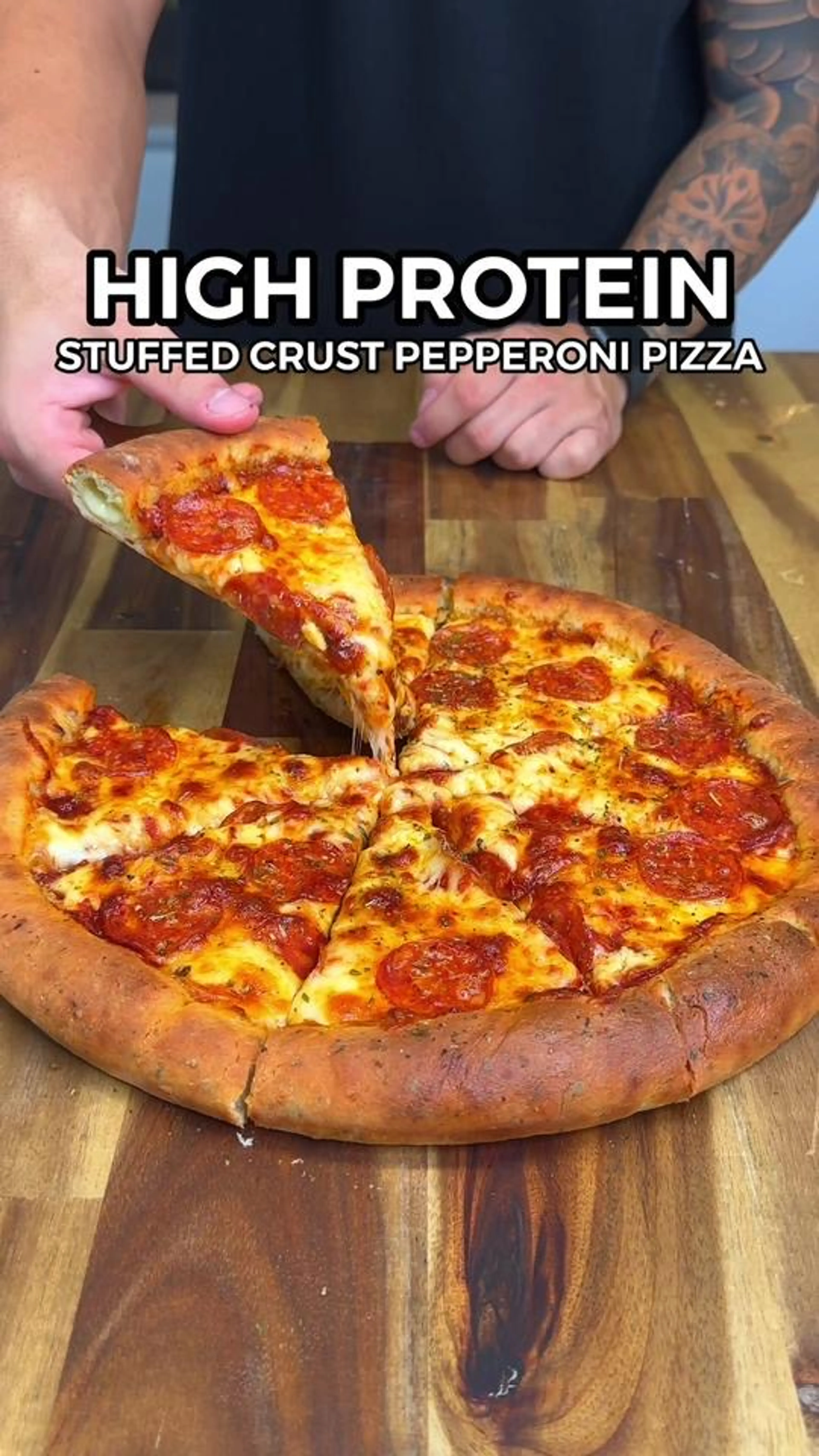 Stuffed Crust Pepperoni Pizza