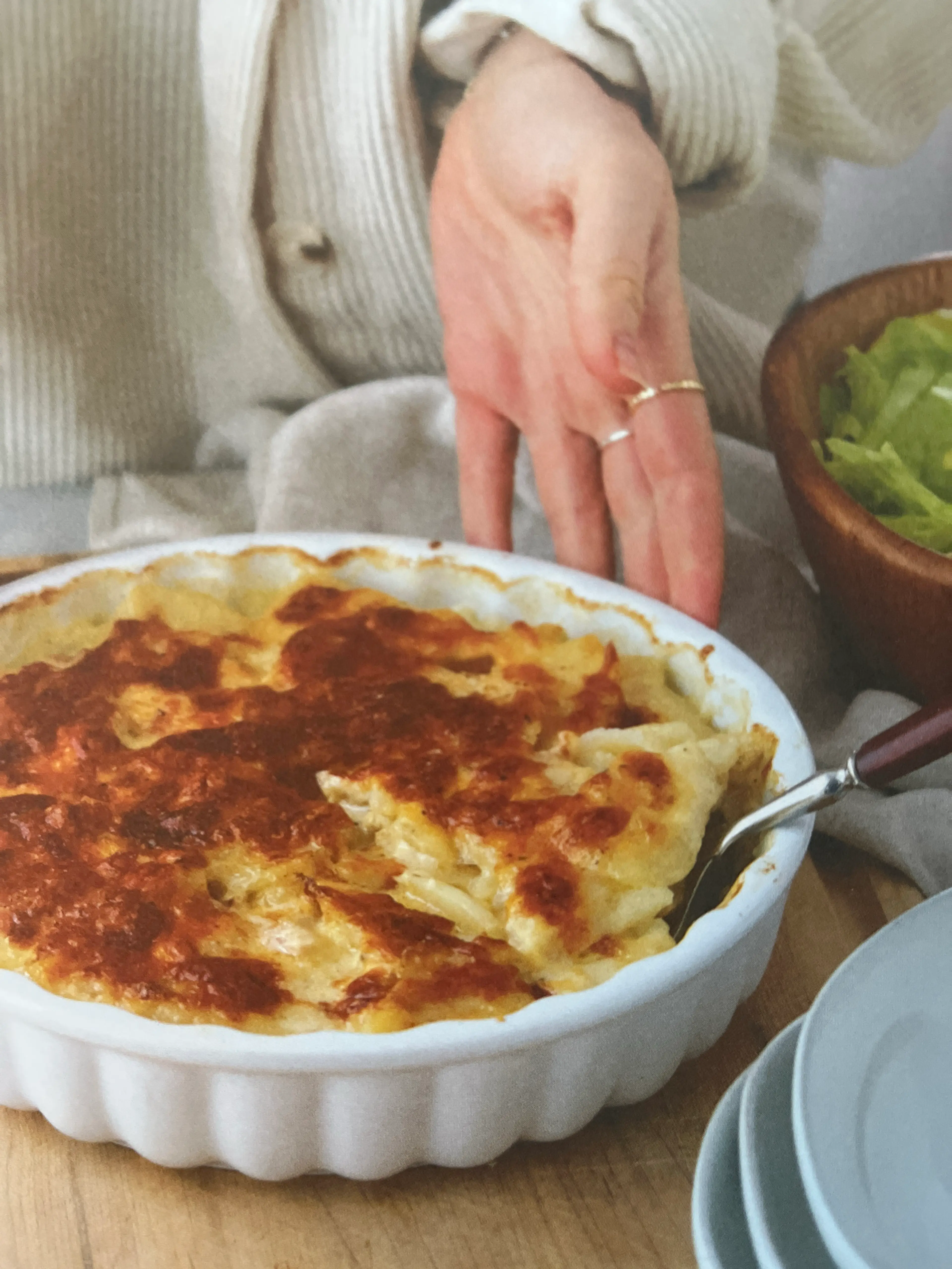 Gratin de pommes de terre et de jambon