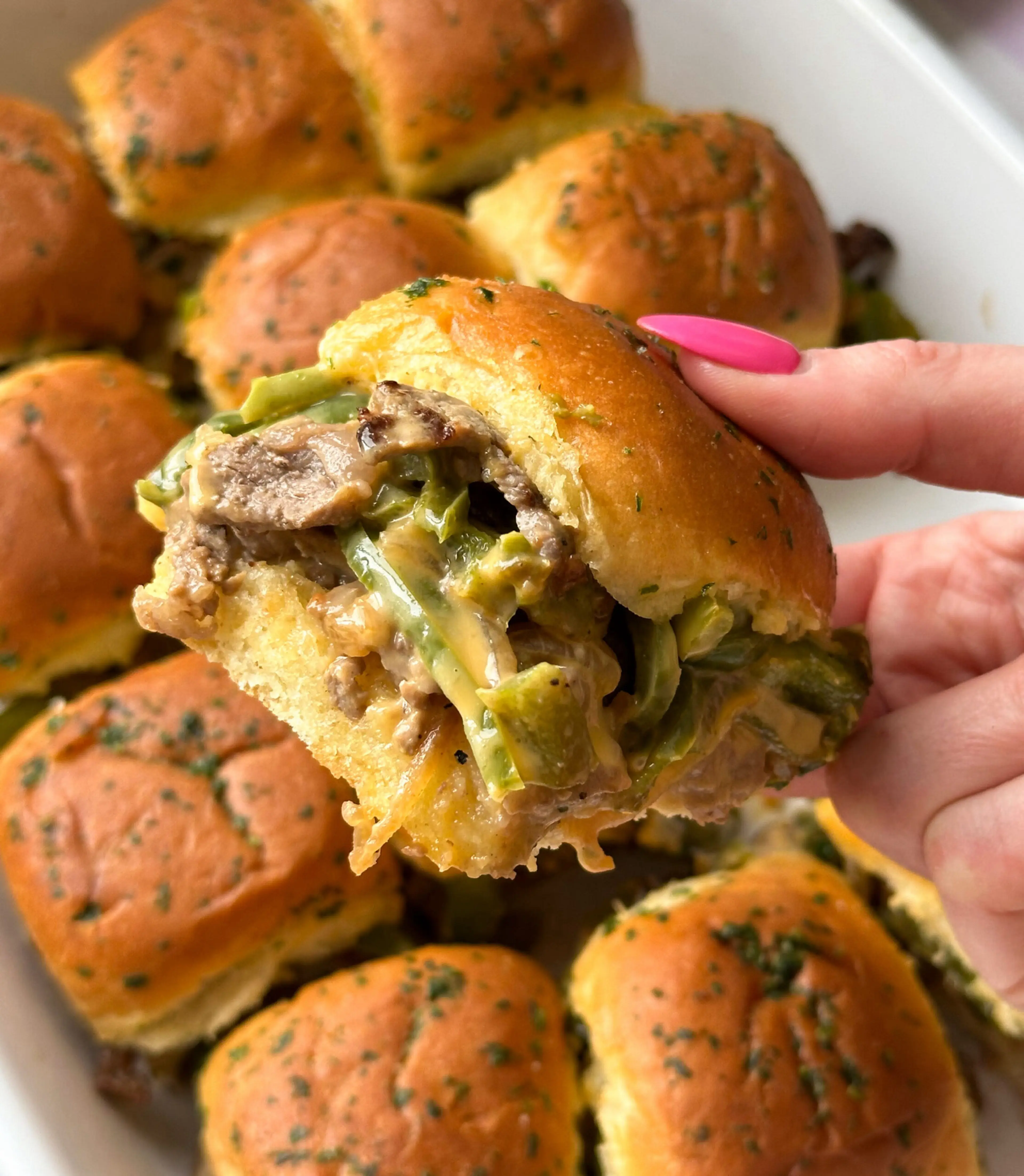 Philly Cheesesteak Sliders