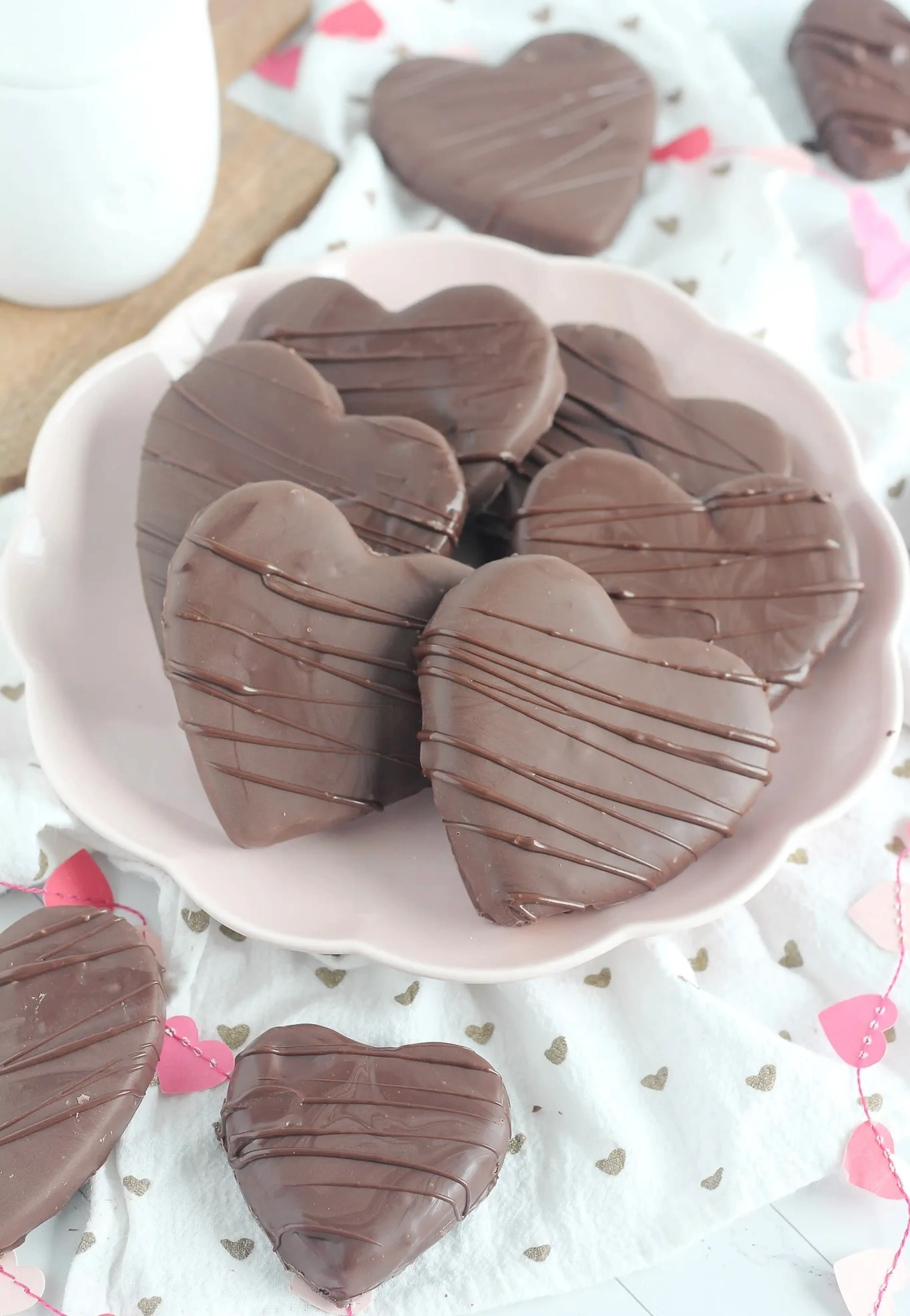 Easy Chocolate Covered Peanut Butter Hearts