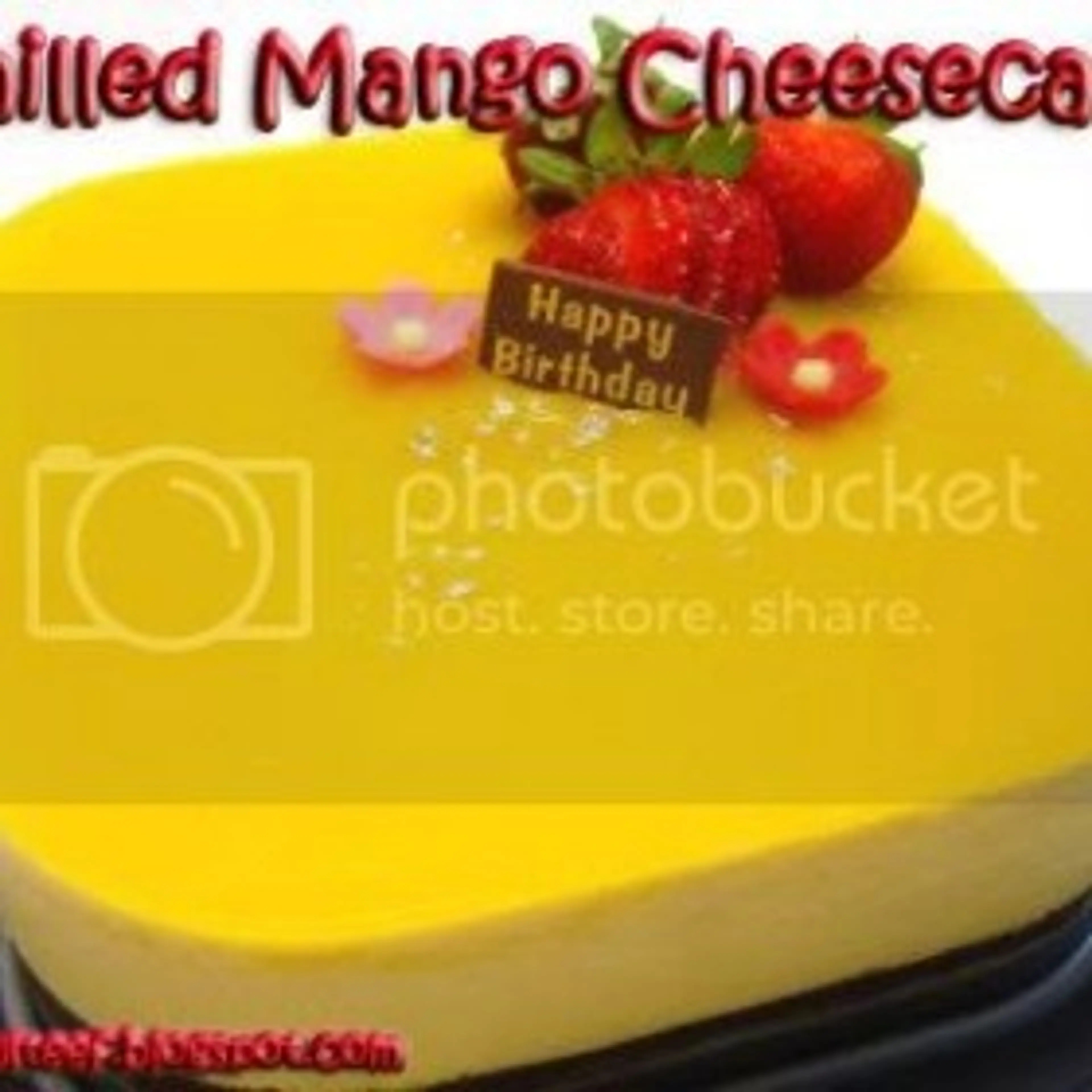 Chilled Mango Cheesecake