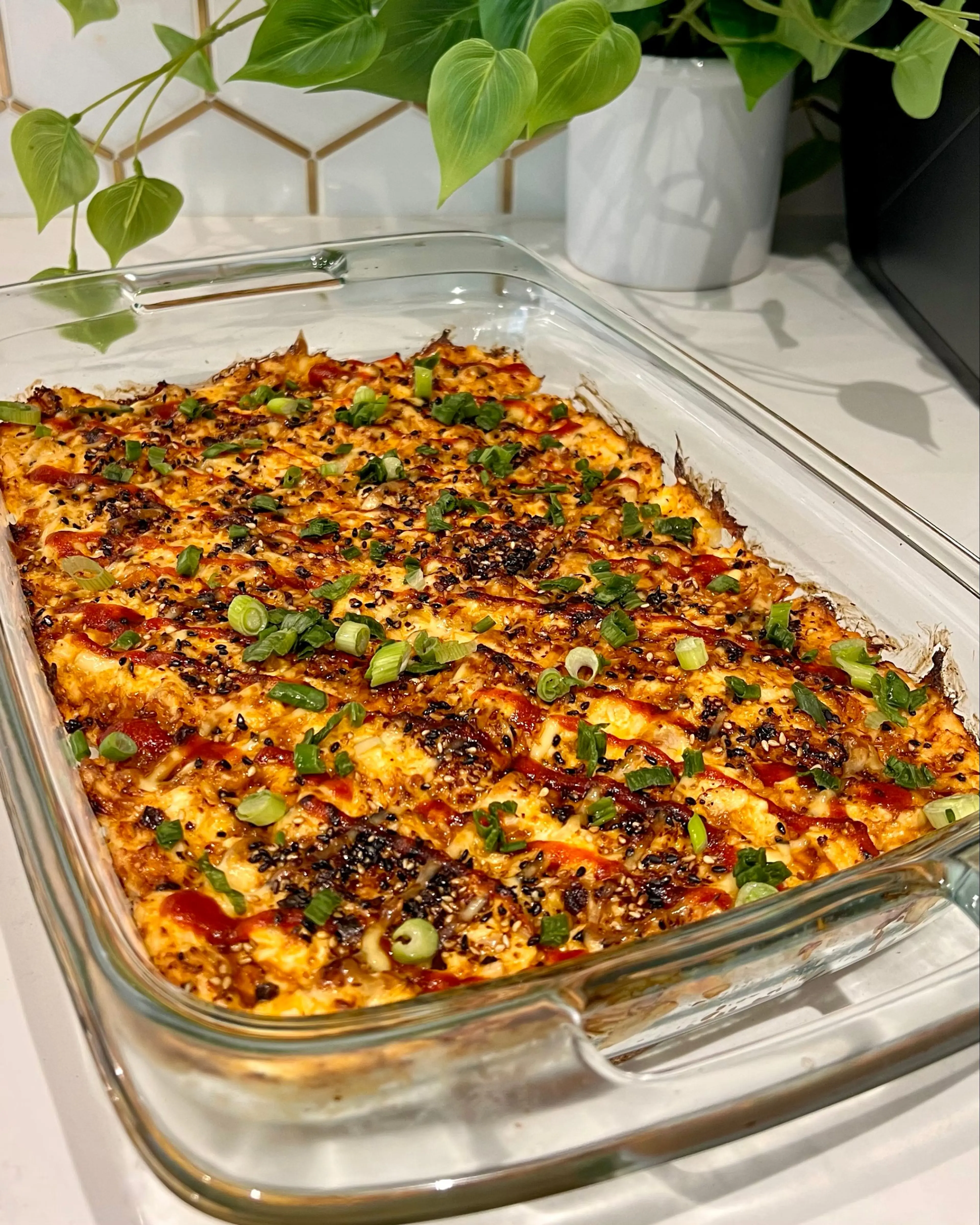 Spicy Salmon Sushi Bake