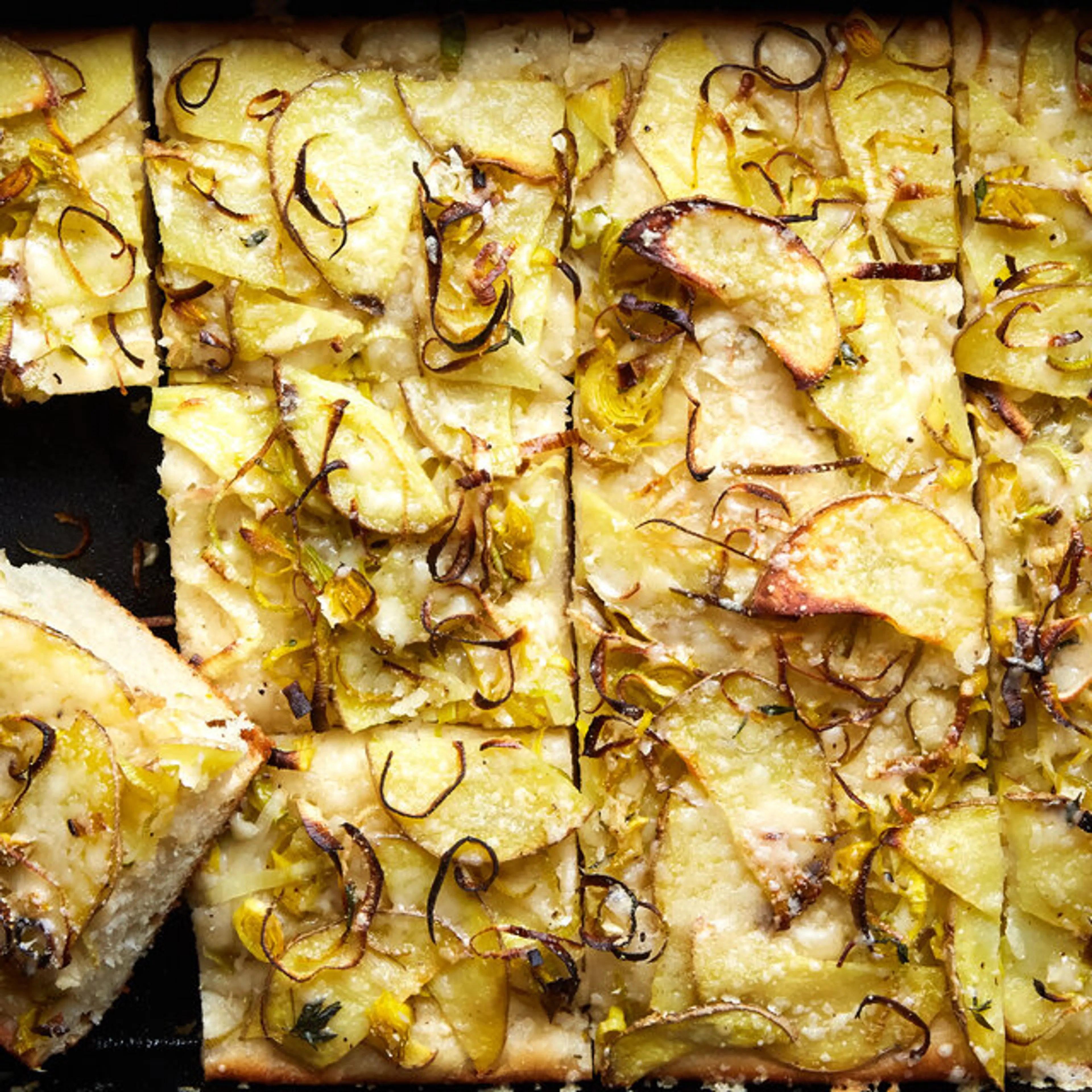 Potato and Leek Focaccia