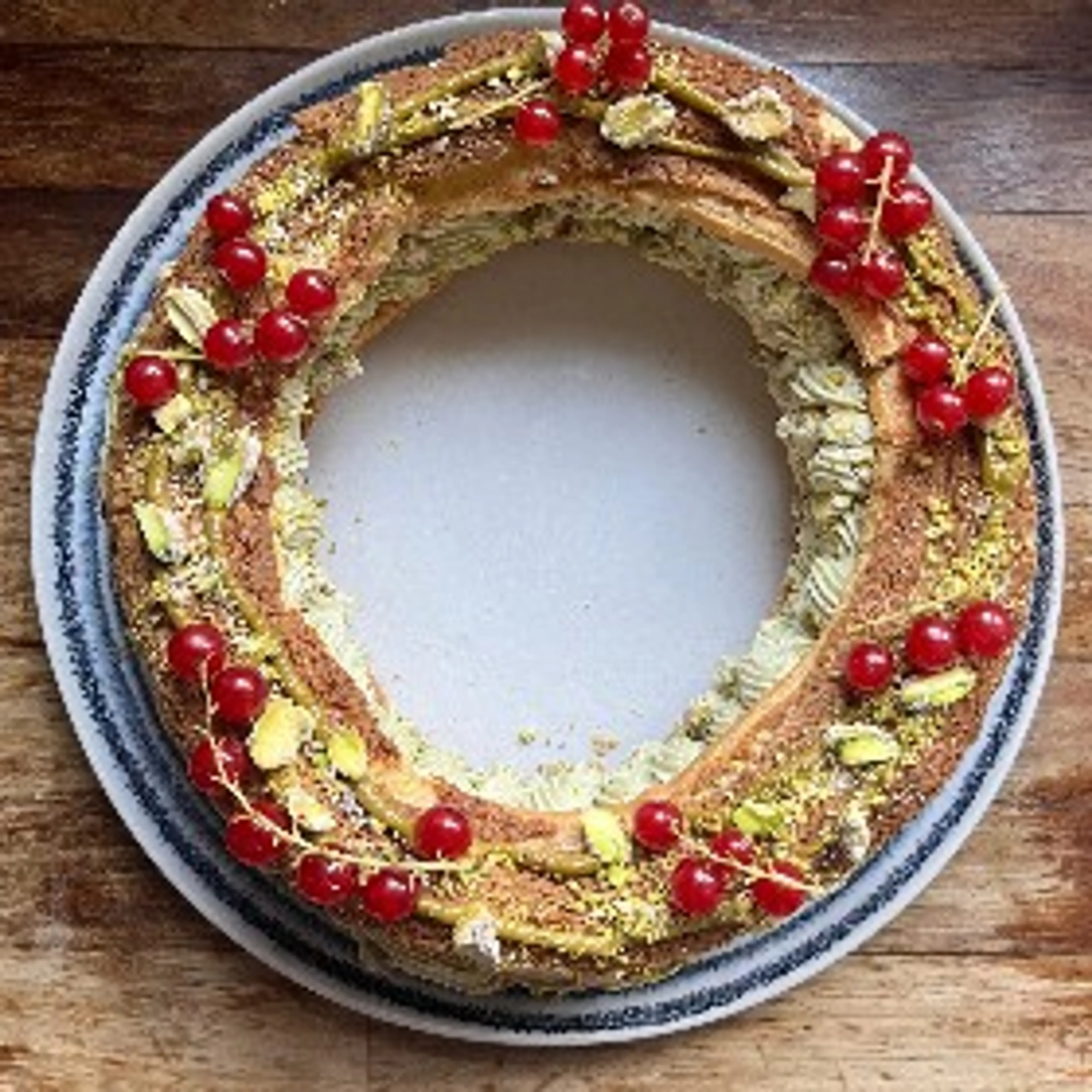 Festive Pistachio Wreath