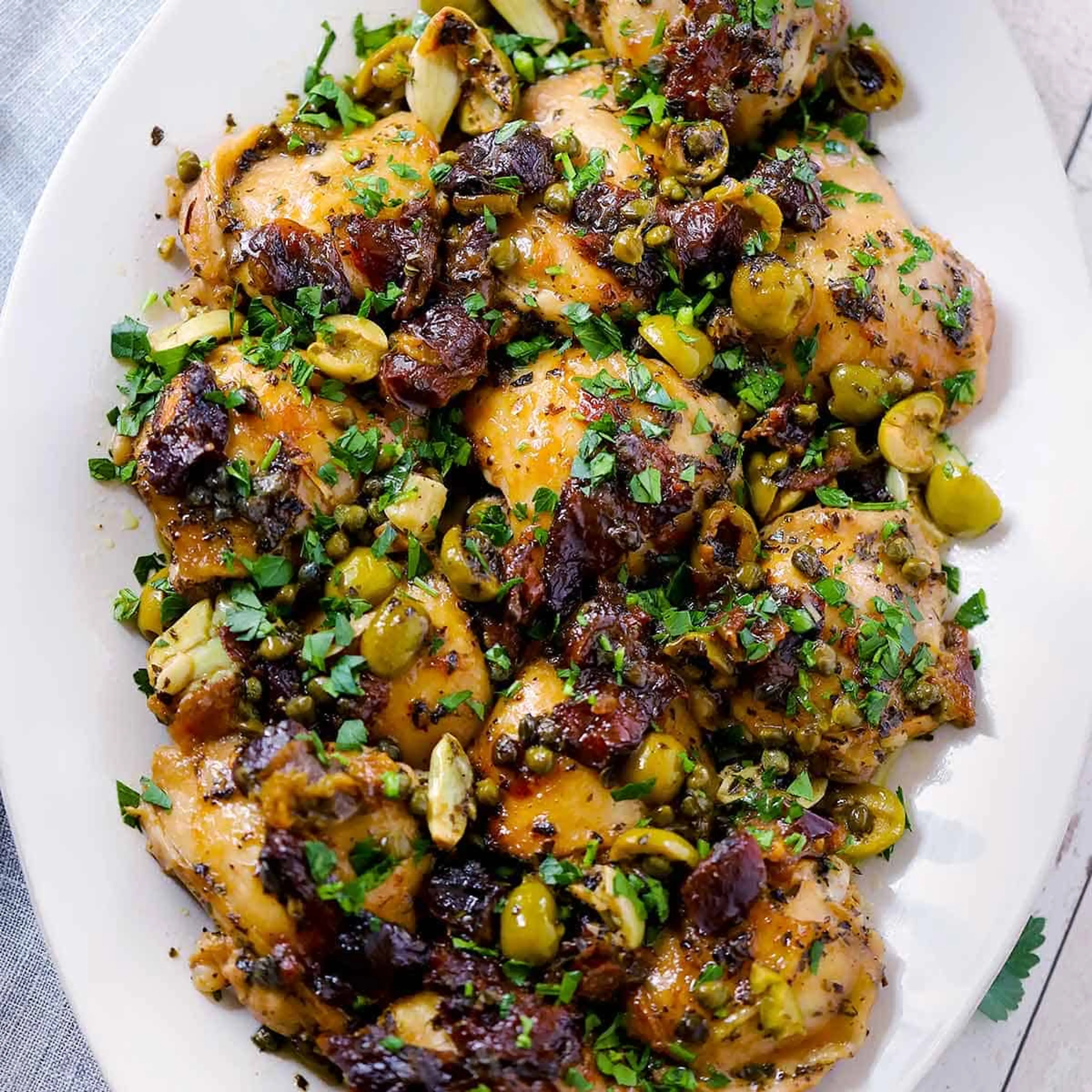 Chicken Marbella (Updated Silver Palate Recipe)