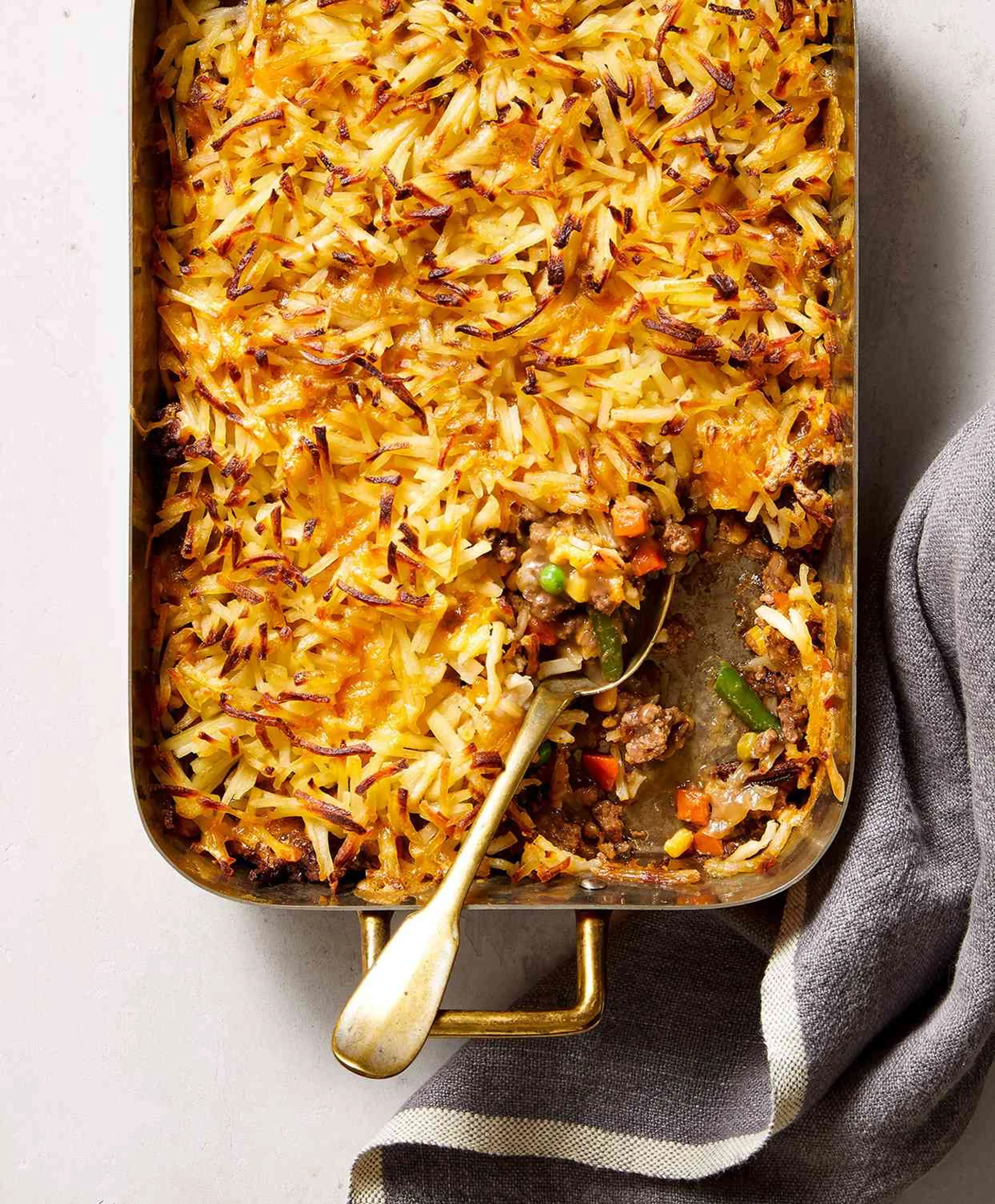 Cheddar, Beef, and Potato Casserole