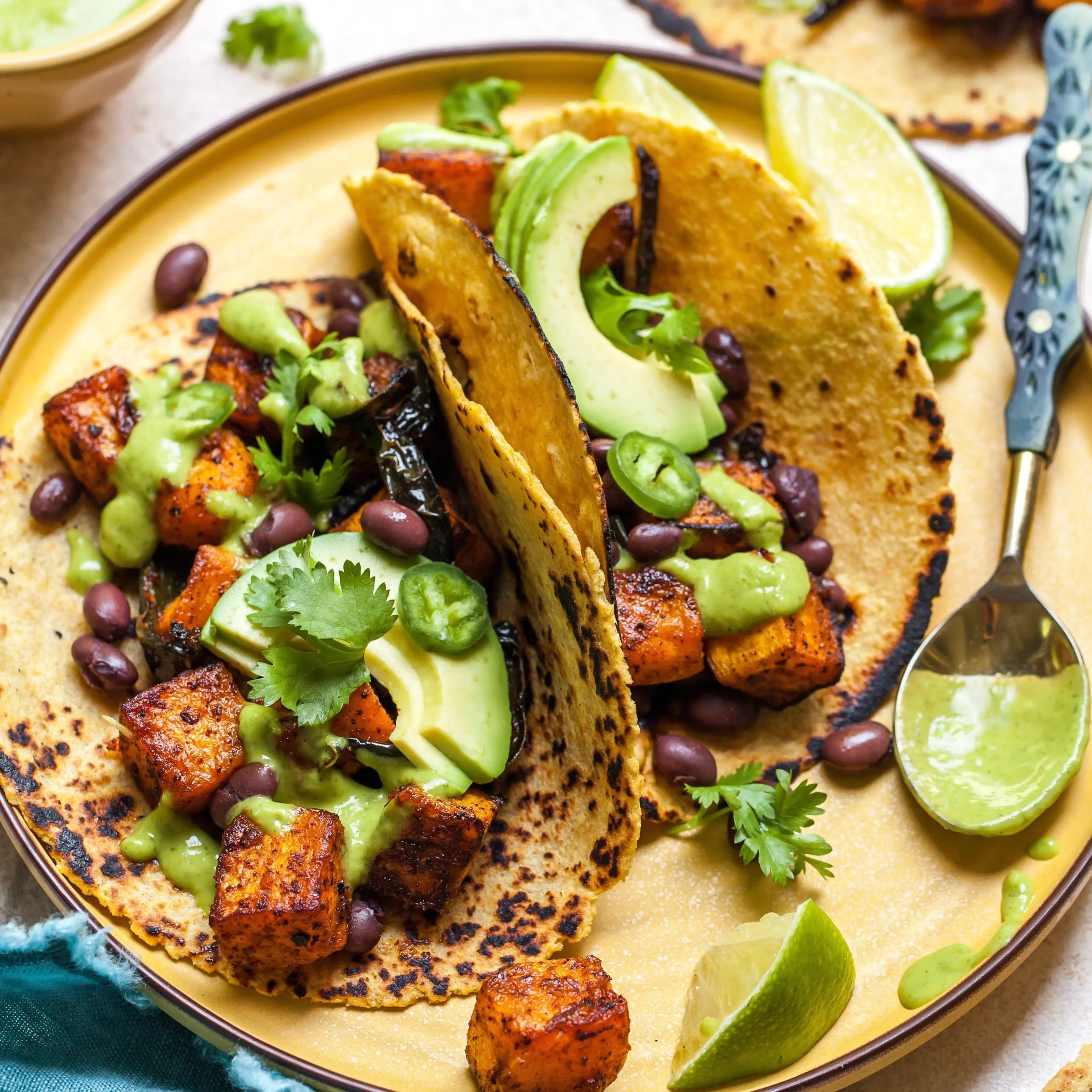 Chipotle-Roasted Butternut Squash Tacos (Vegan)