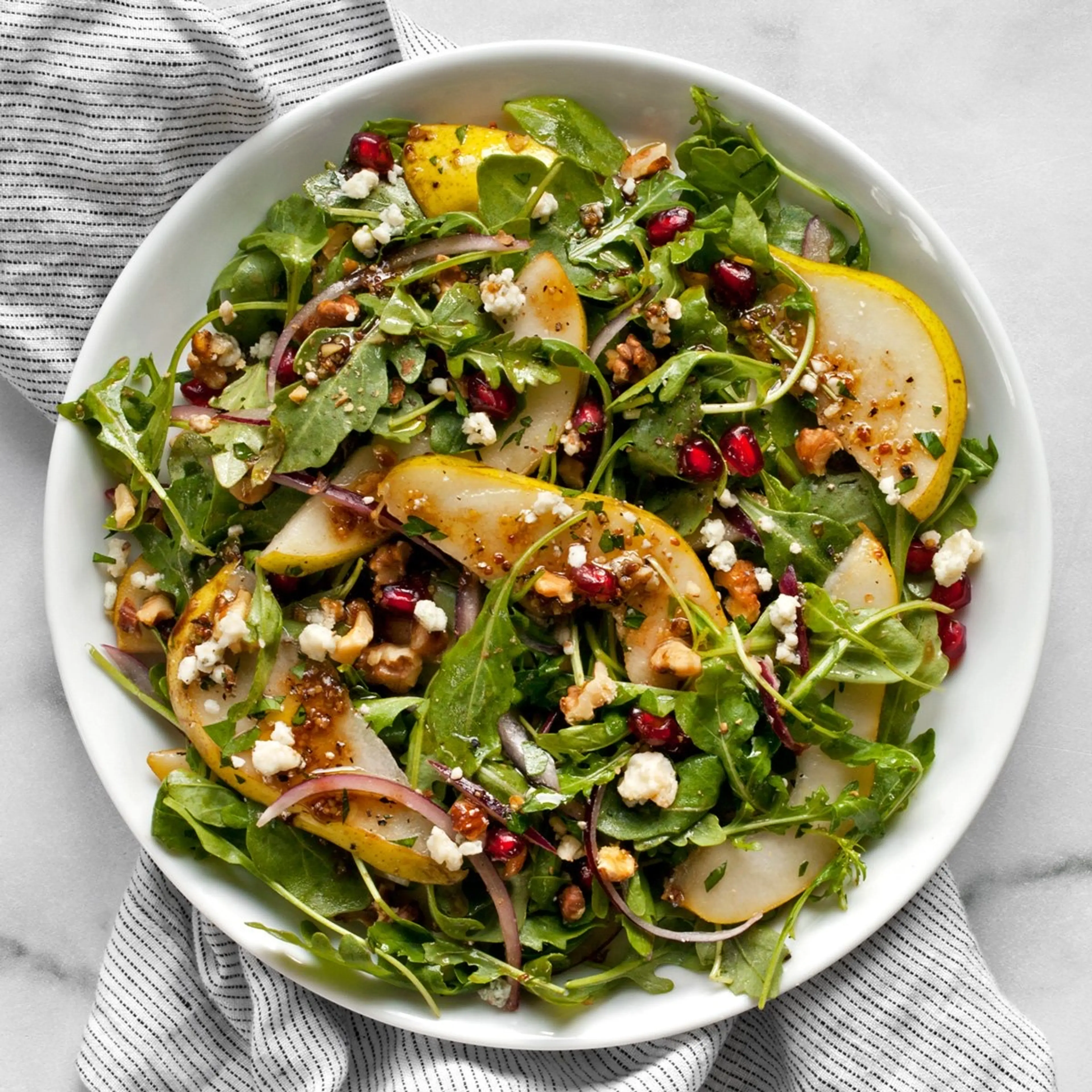 Pear Gorgonzola Salad with Arugula