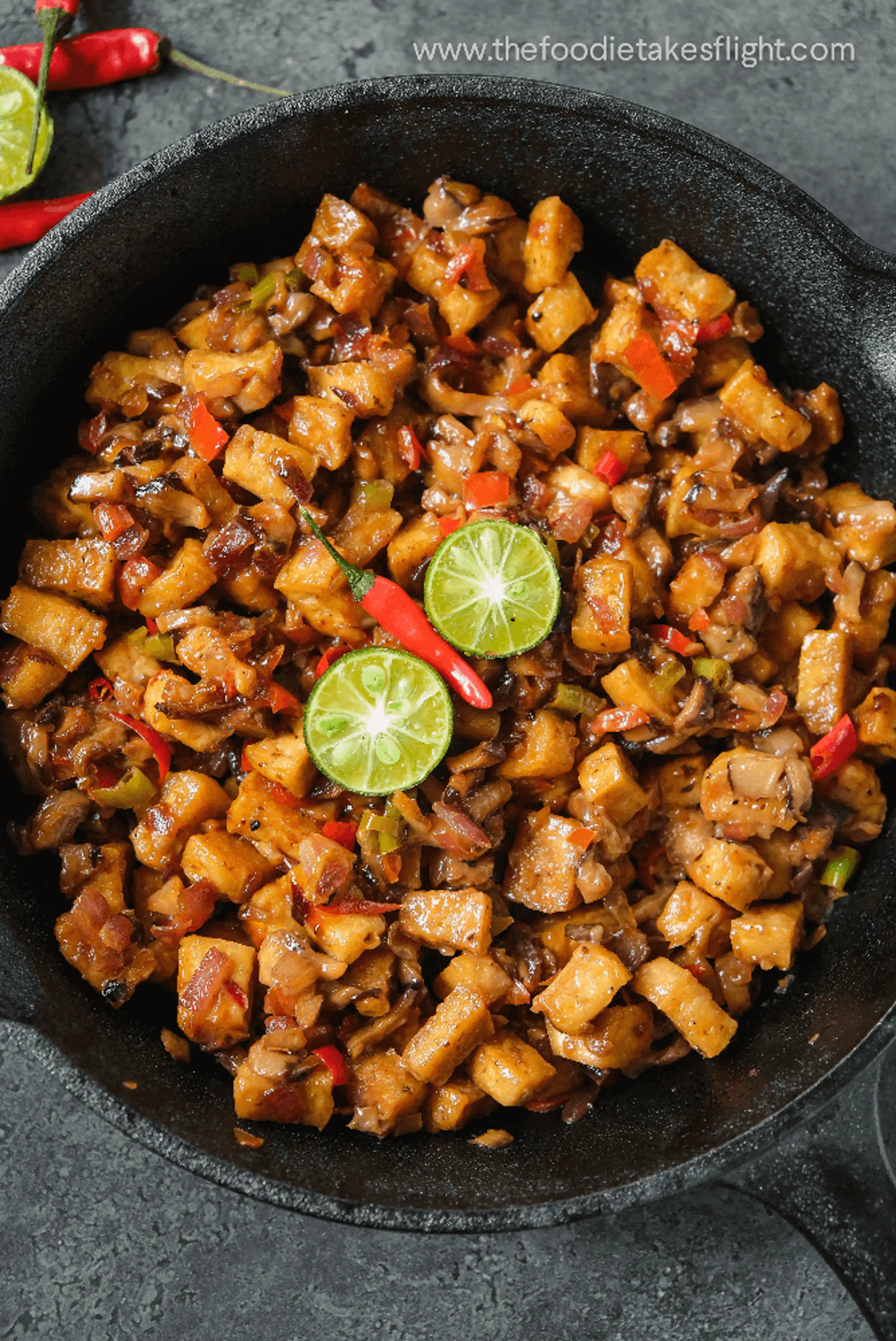 Filipino Crispy Tofu Sisig (Vegan)