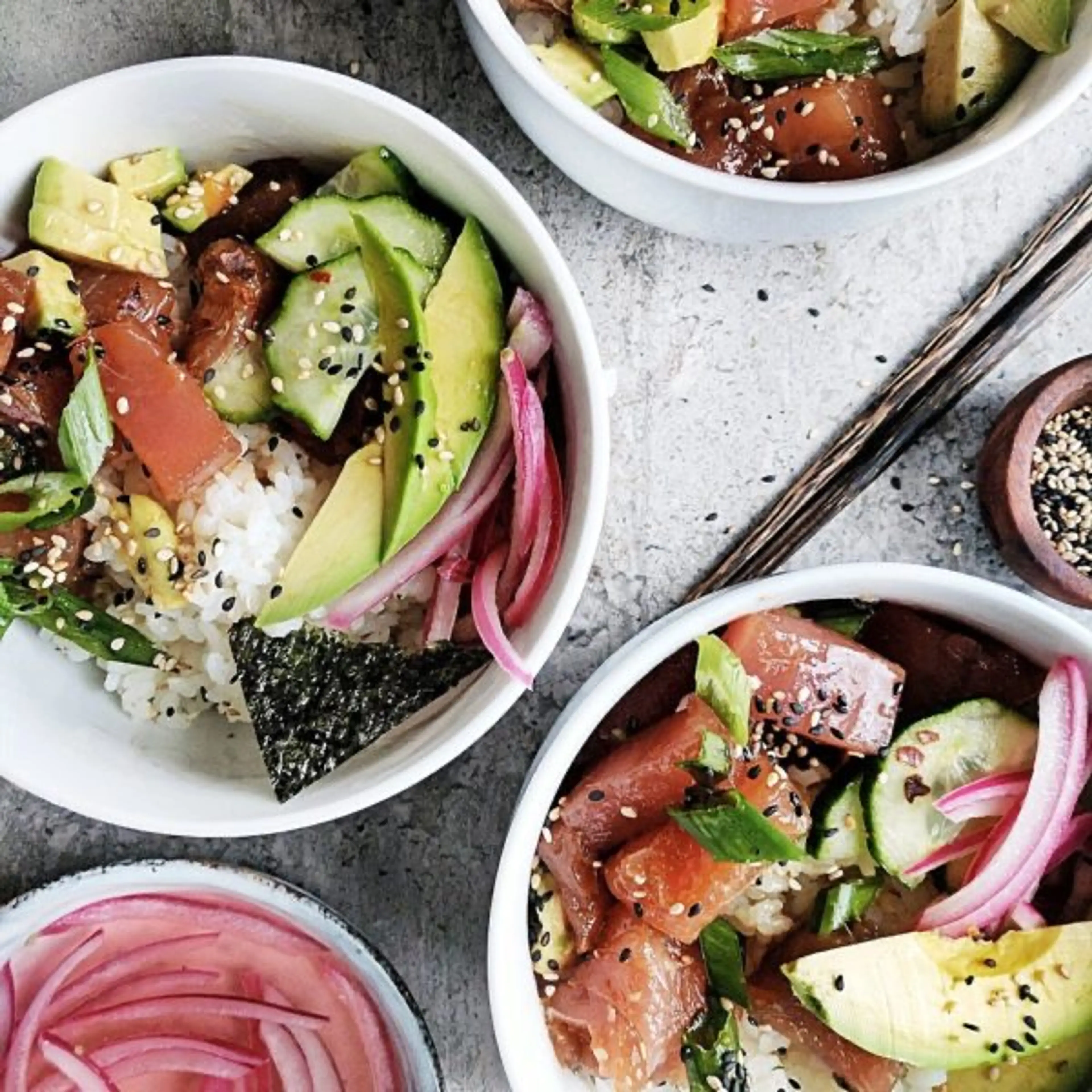 Hawaiian Poke Bowls