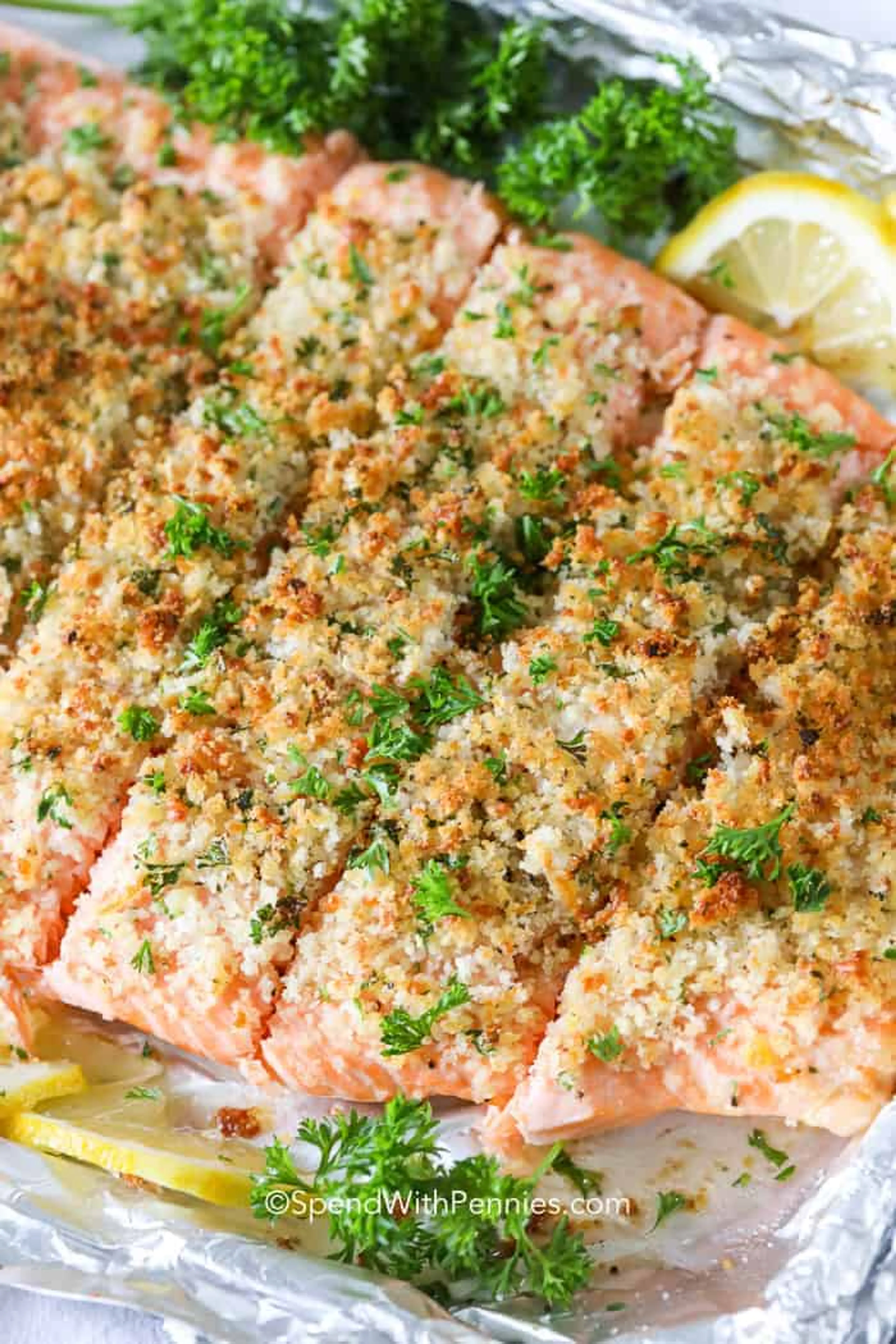 Herb Crusted Baked Salmon