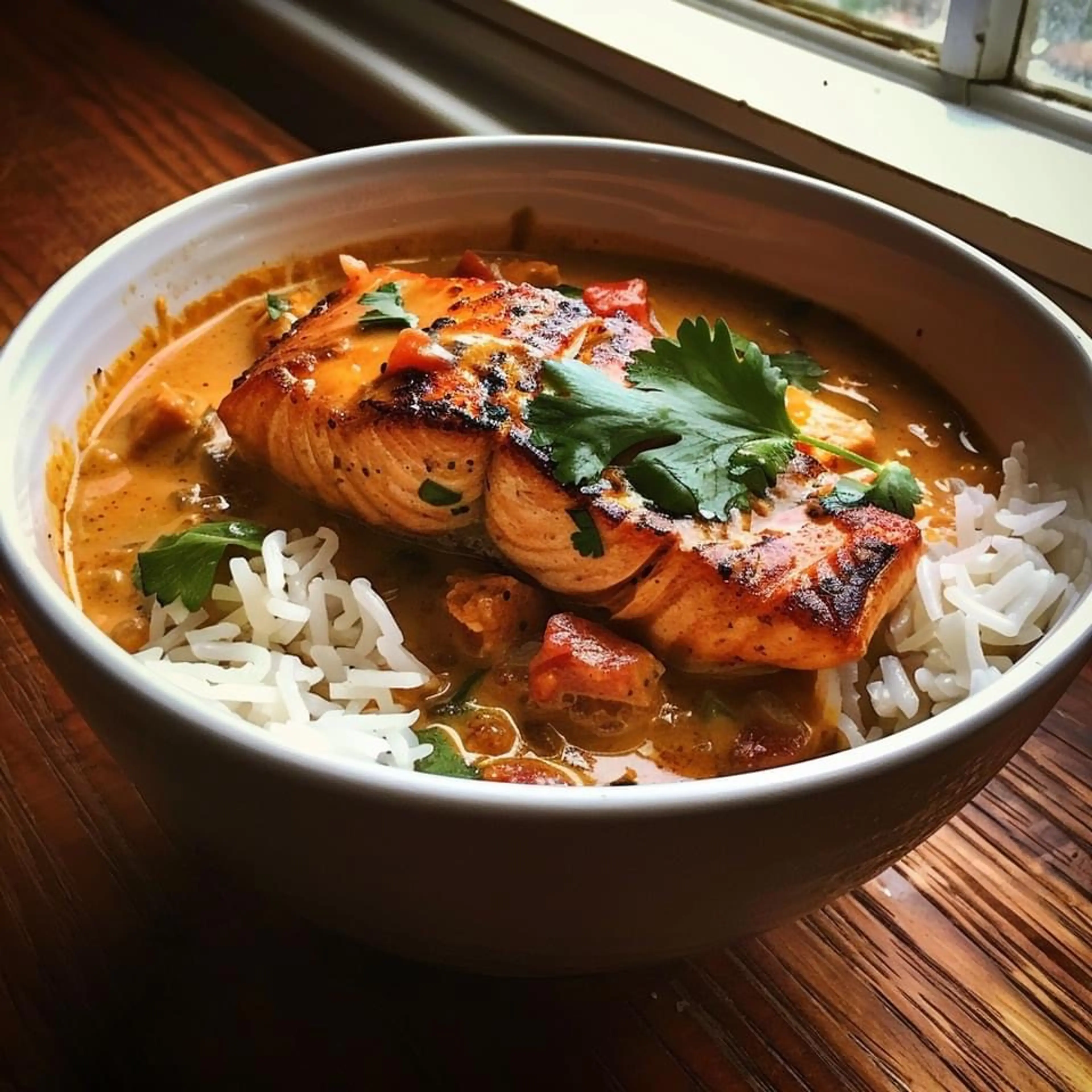 Spicy Thai Coconut Salmon