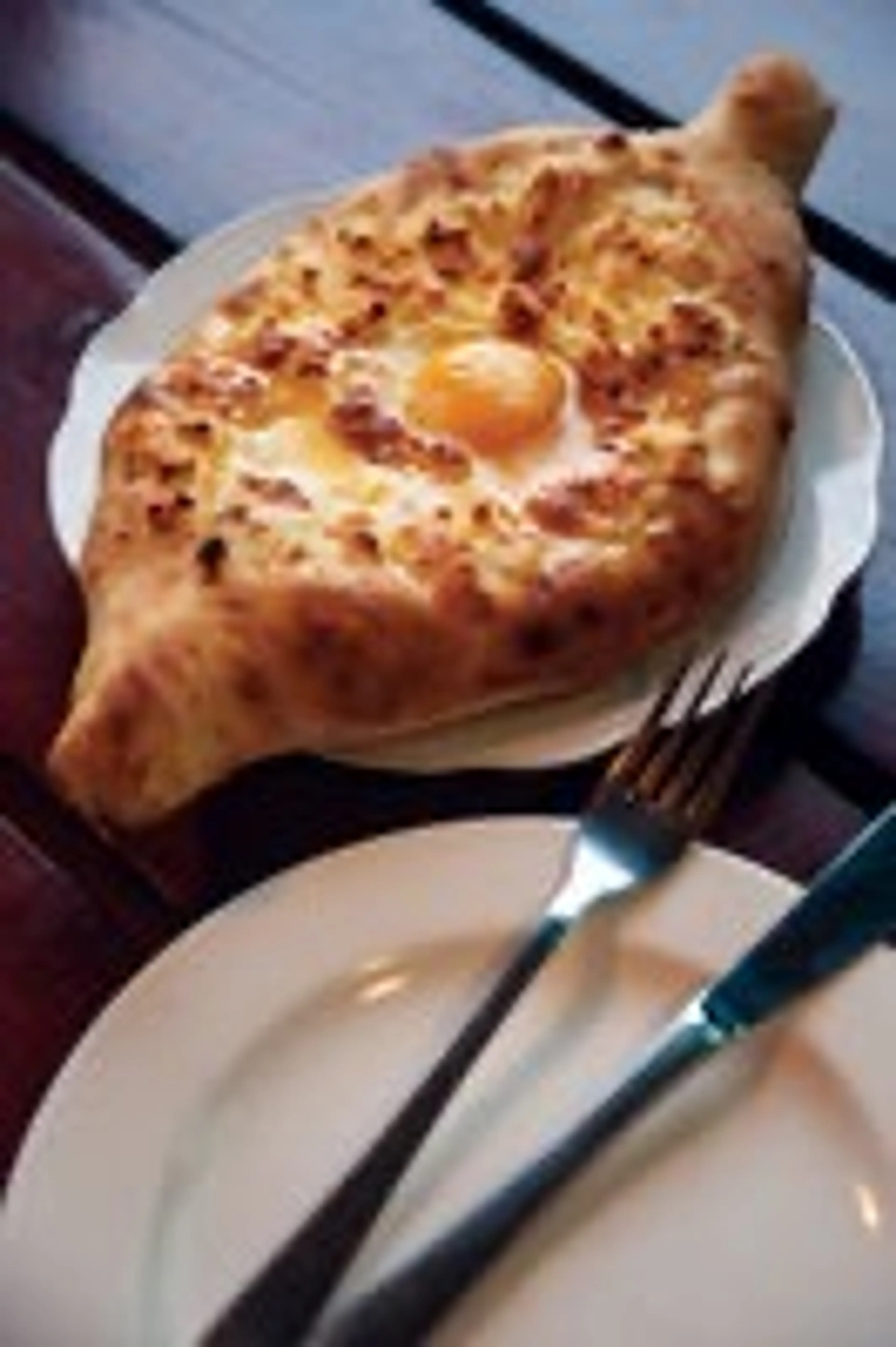 Georgian Cheese and Egg Bread (Acharuli Khachapuri)