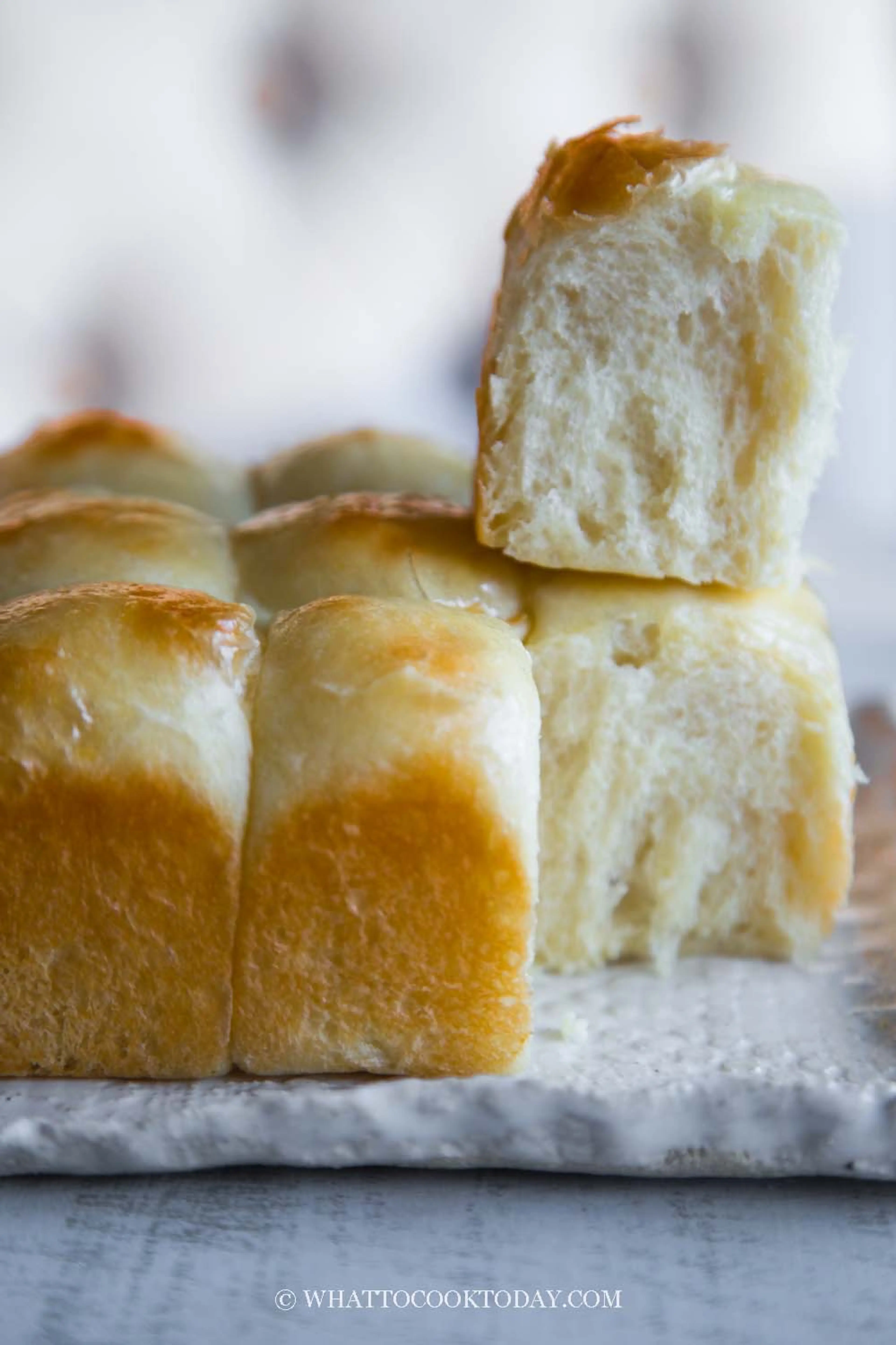 Easiest No-Knead No-Tangzhong Softest Milk Buns/Bread/Dinner