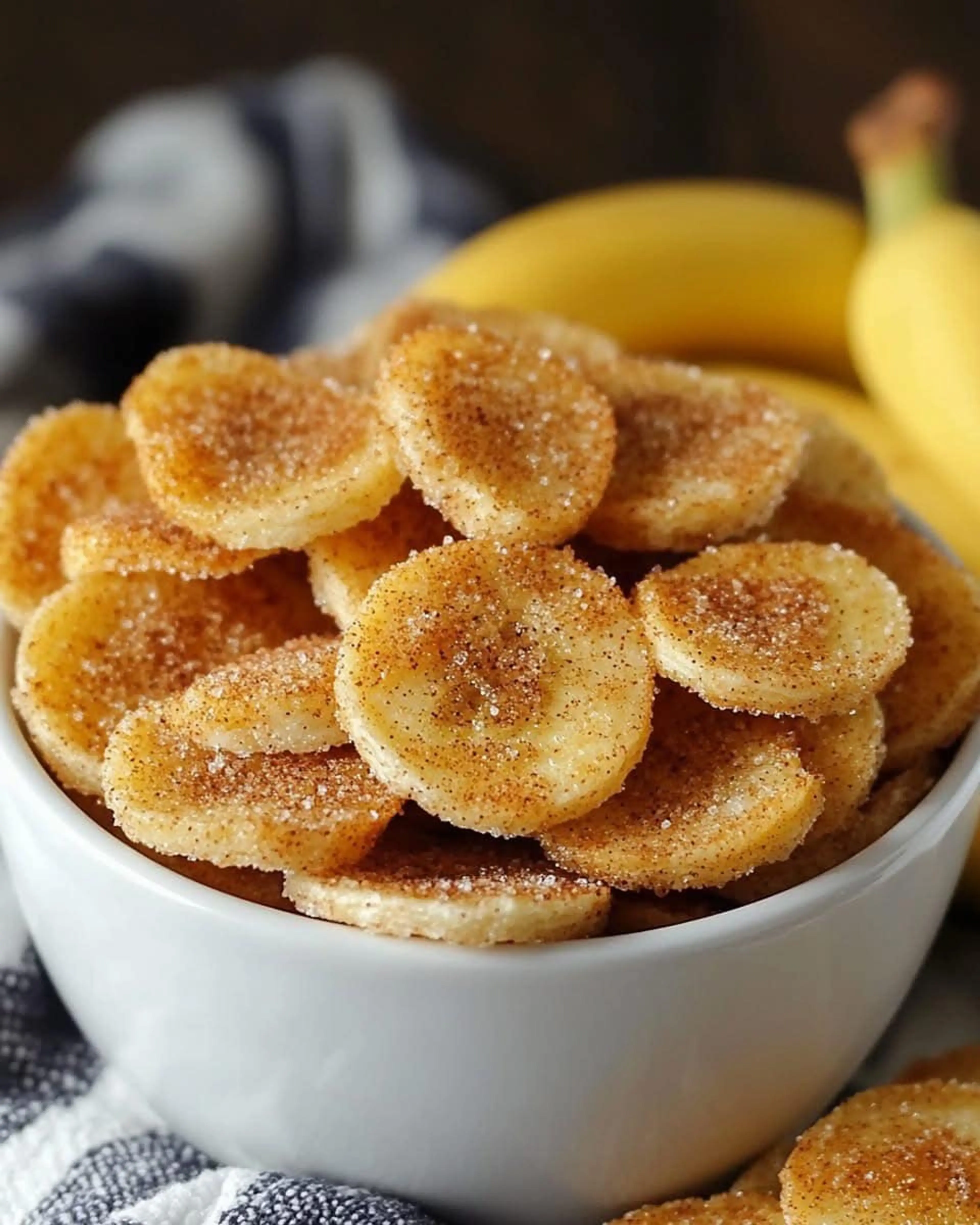 Sweet Cinnamon Air Fryer Banana Chips