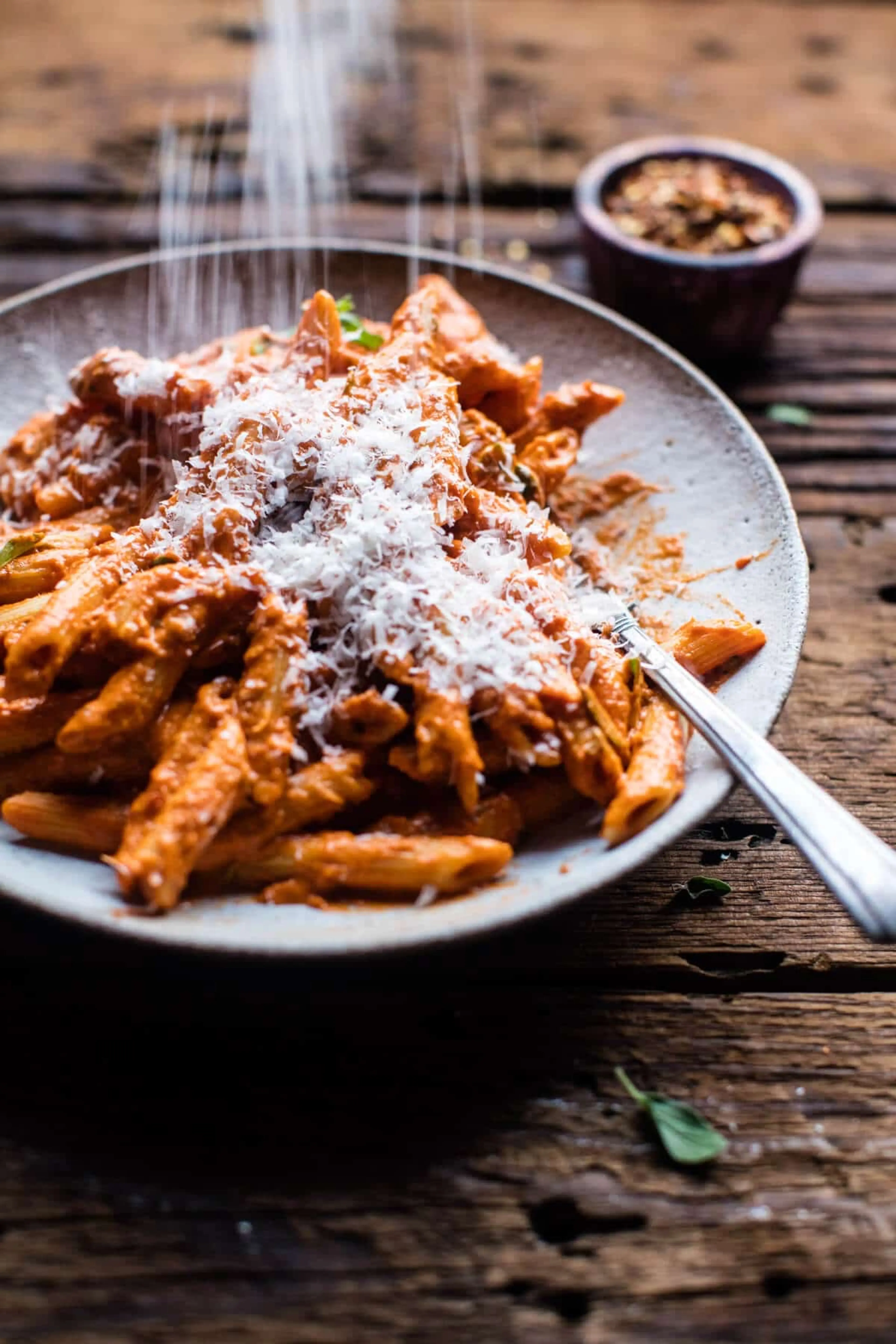 Crockpot Sun-Dried Tomato Penne Alla Vodka.