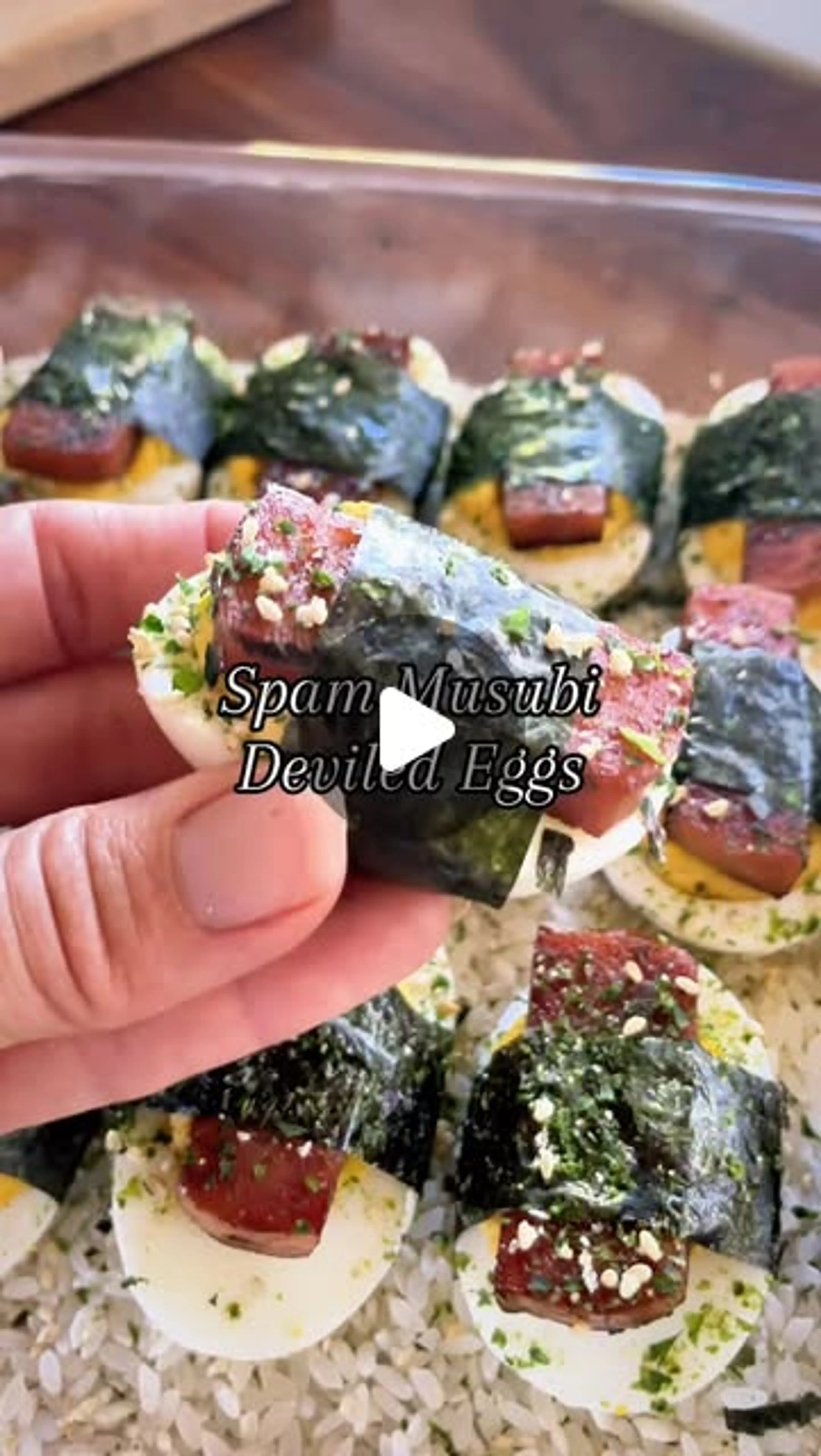 Spam Musubi Deviled Eggs