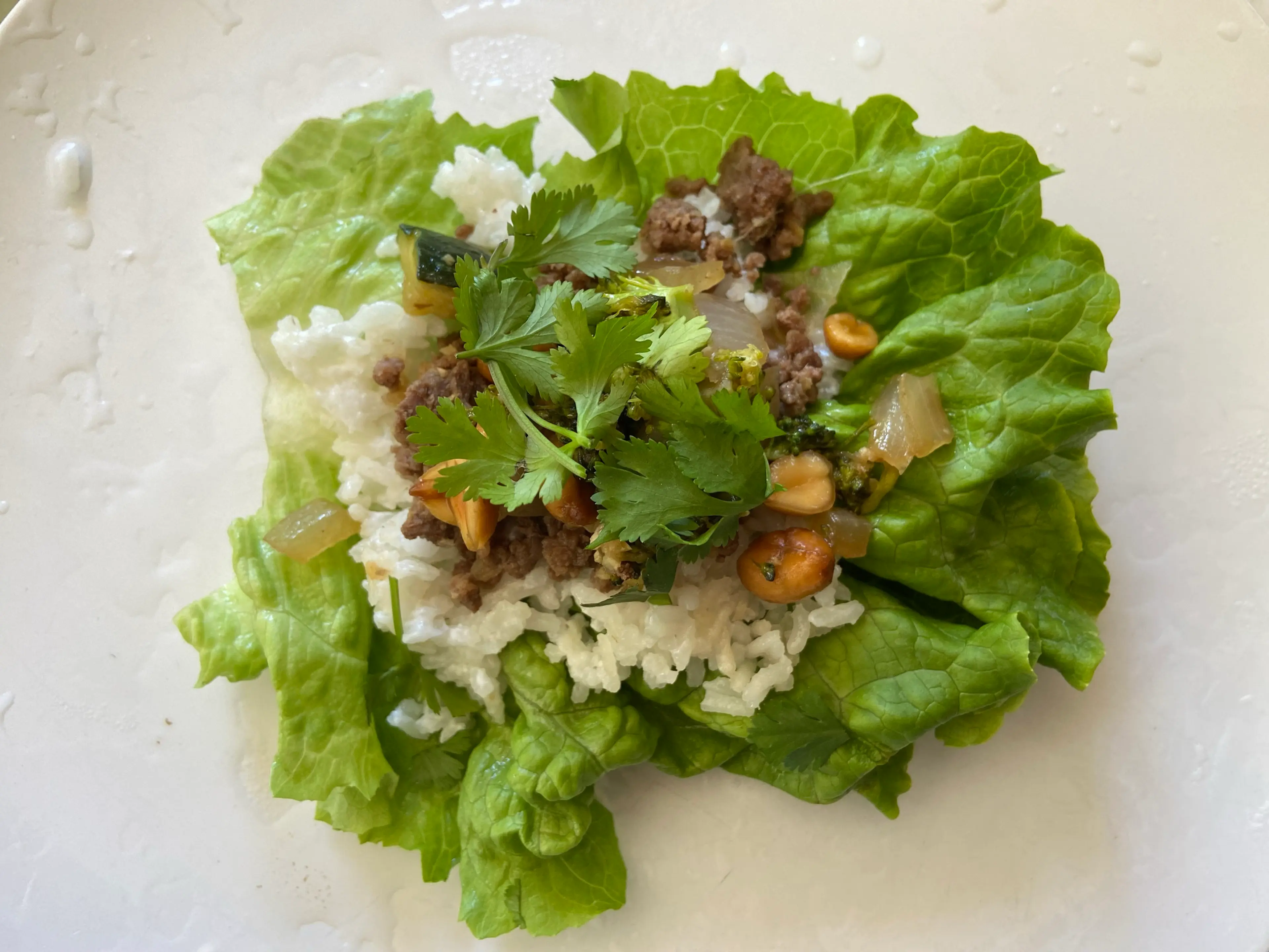 Ginger Beef Lettuce Wraps