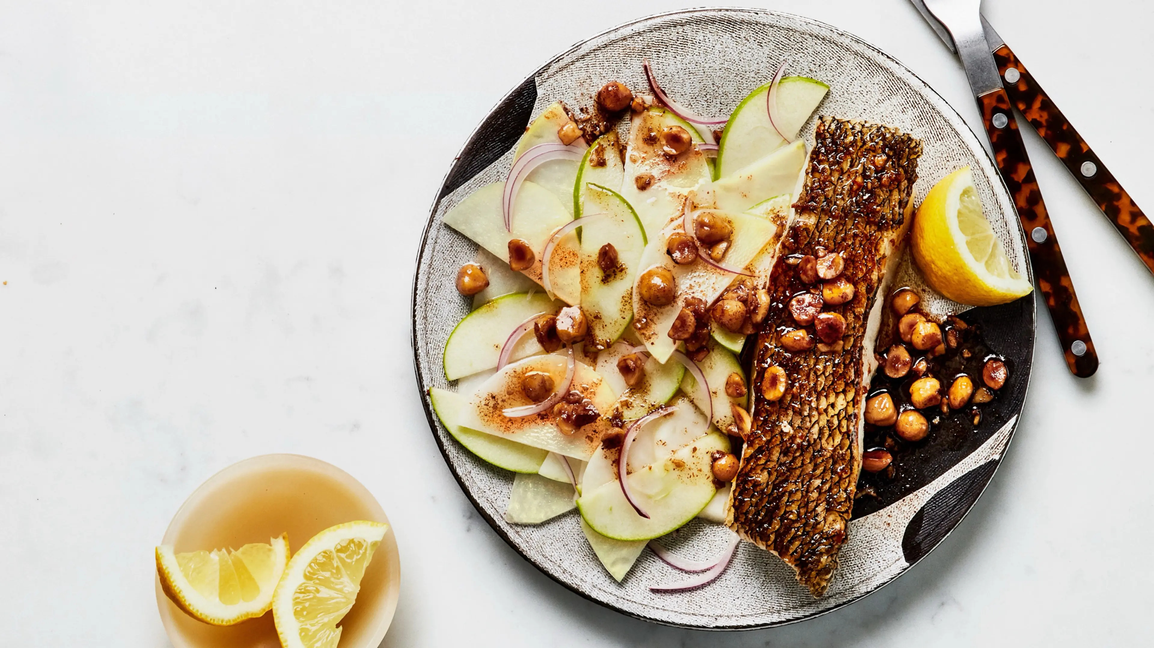 Crispy Fish with Brown Butter Sauce