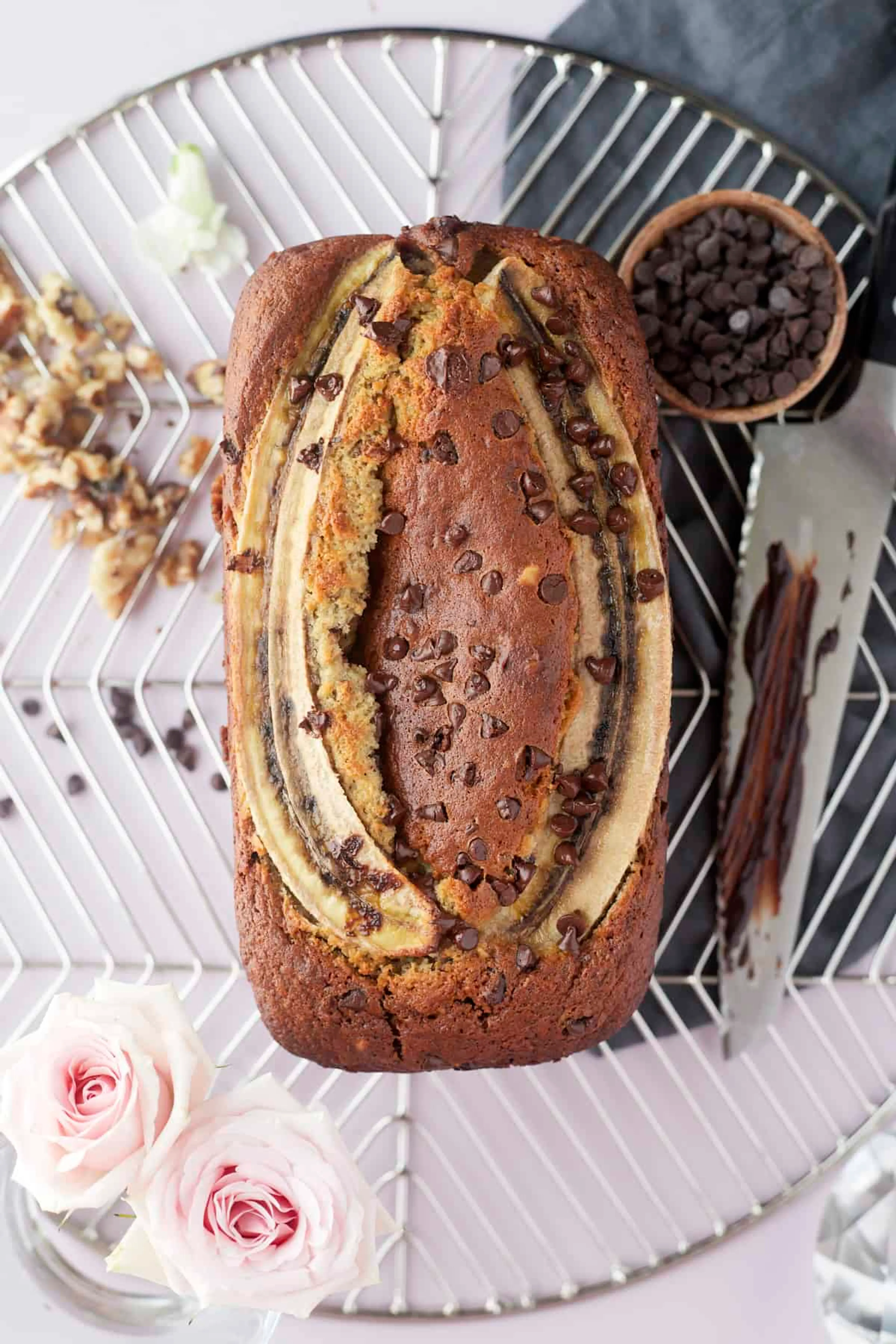 Chocolate Chip Walnut Banana Bread