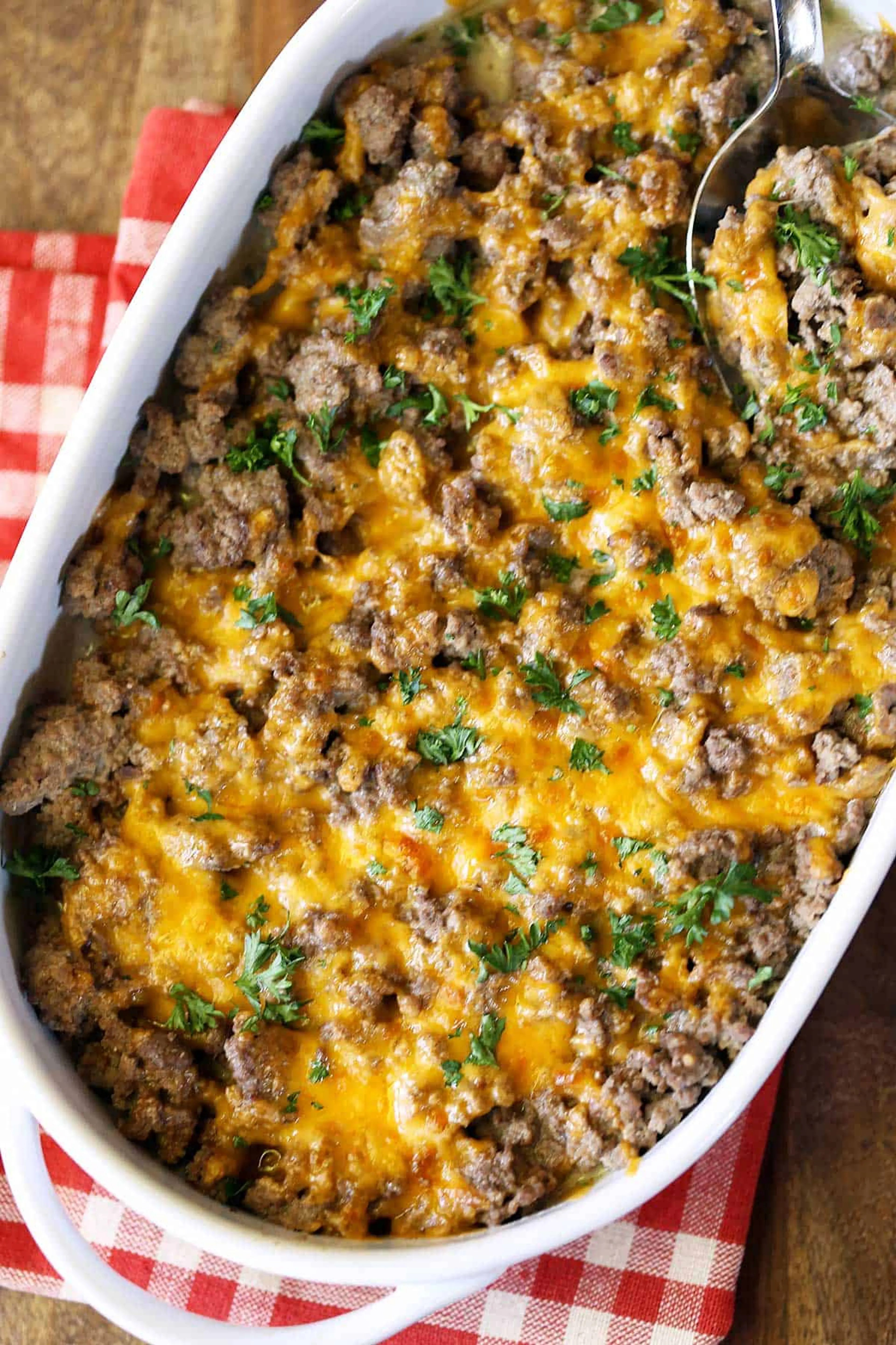 Low Carb Keto Ground Beef Casserole