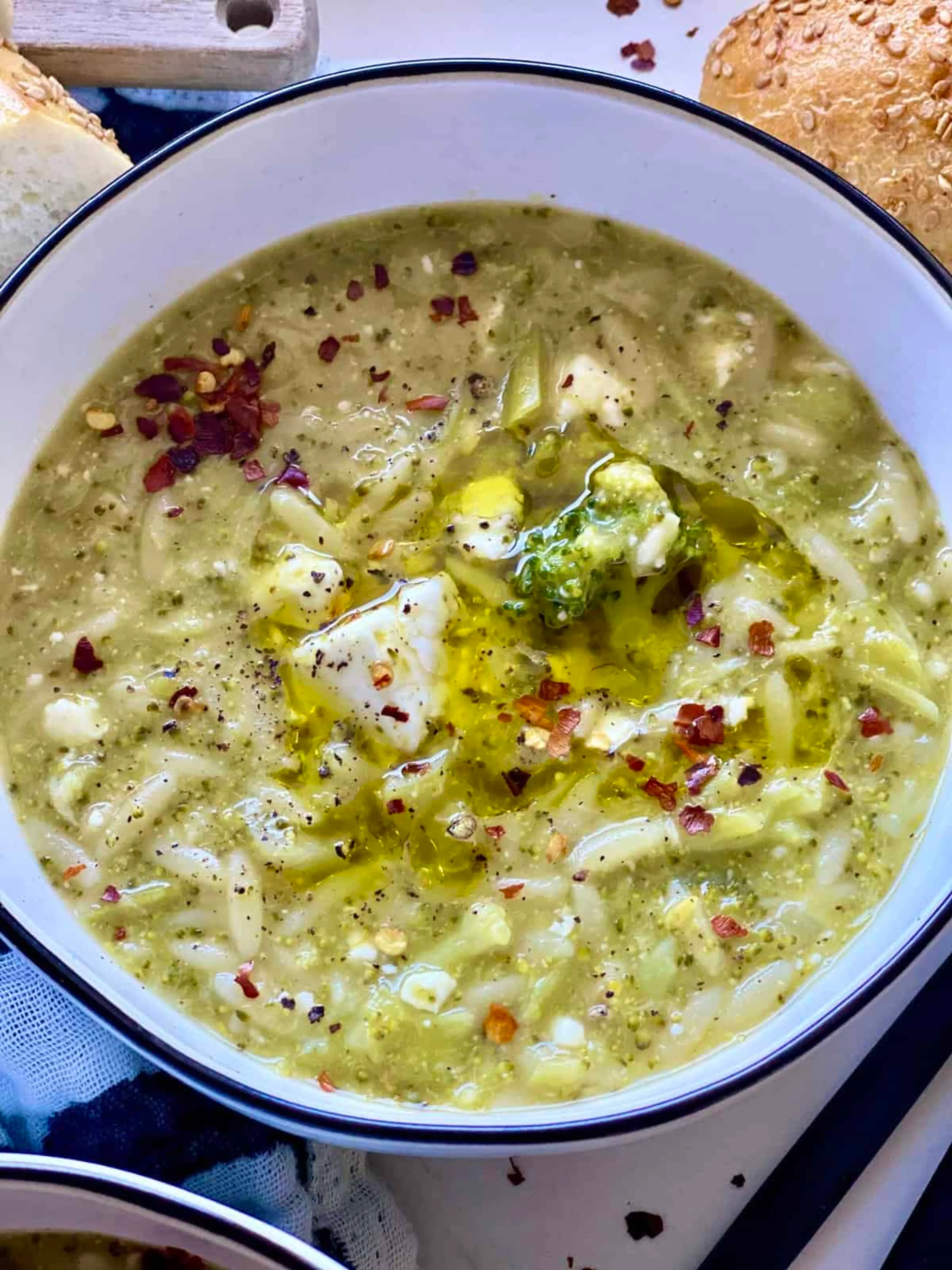 Broccoli Feta Soup