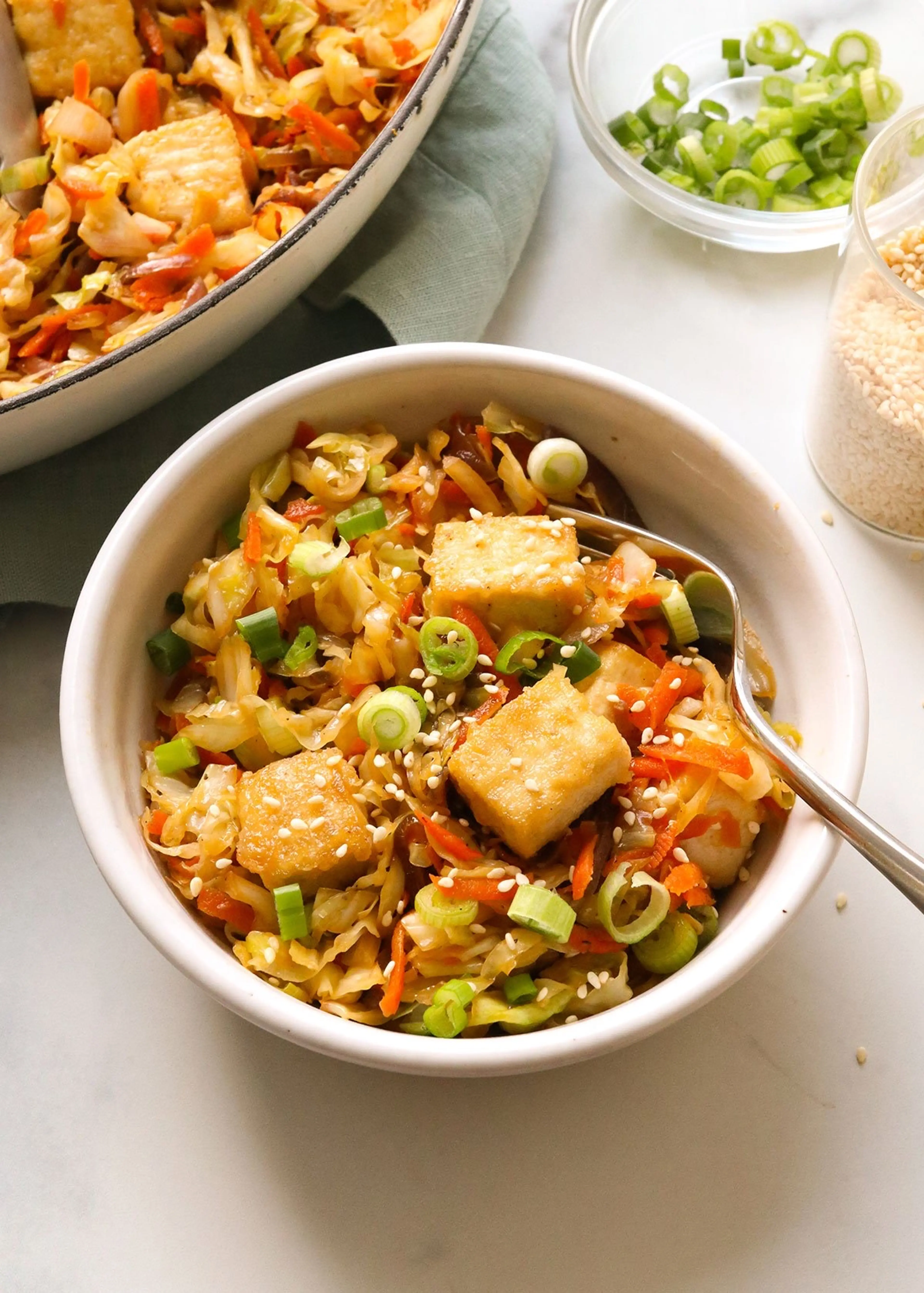 Vegan Egg Roll in a Bowl