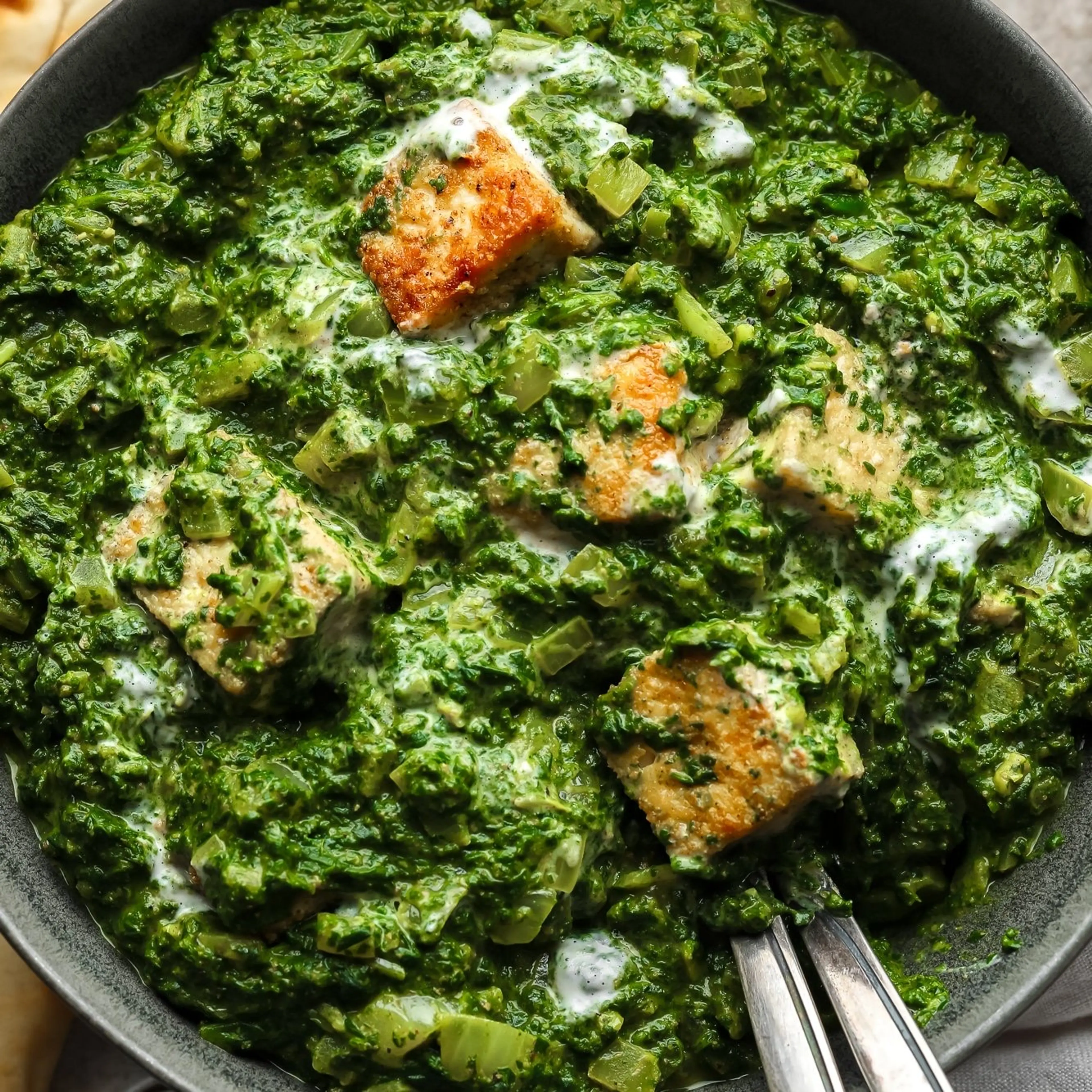 Tofu Palak Paneer