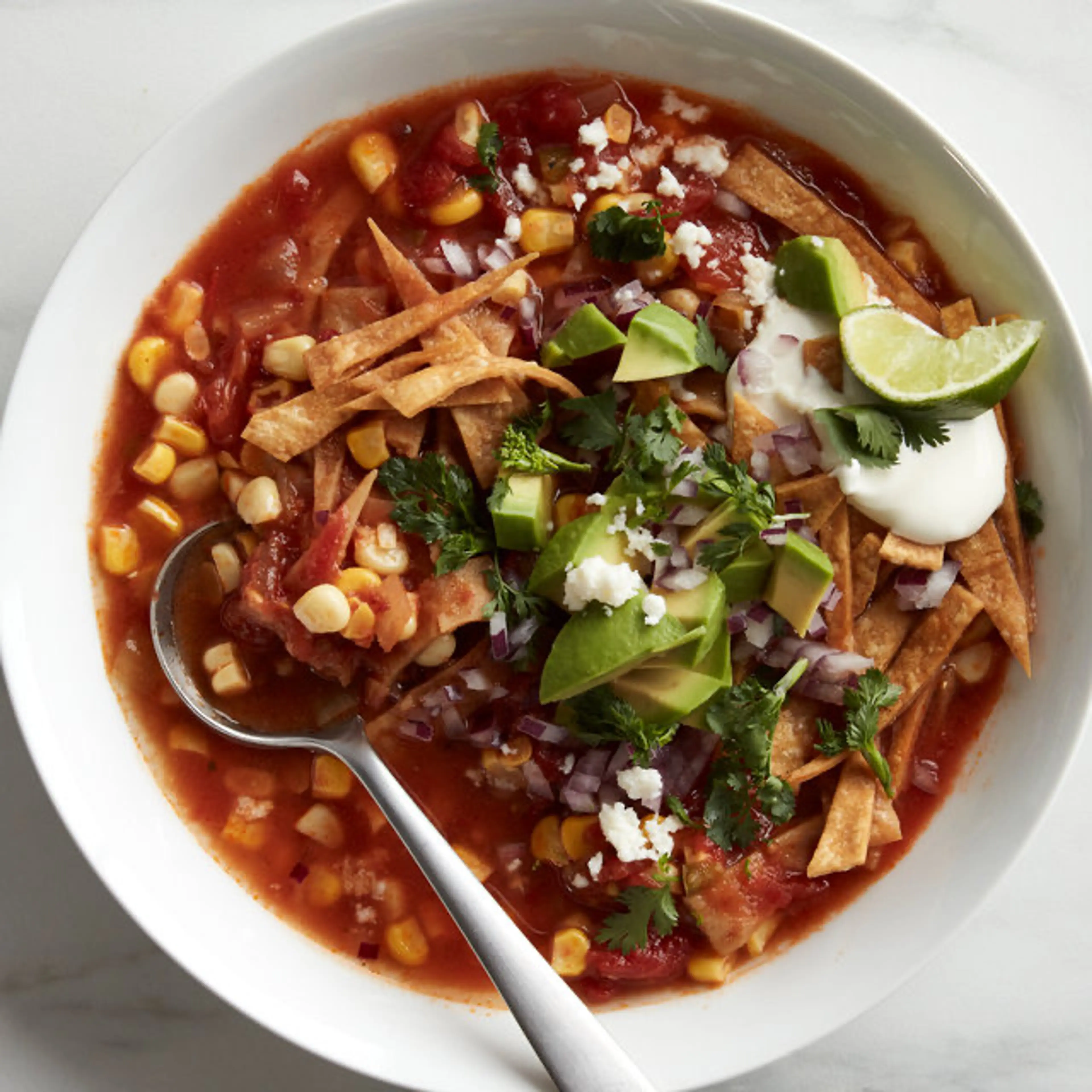 Vegetarian Tortilla Soup