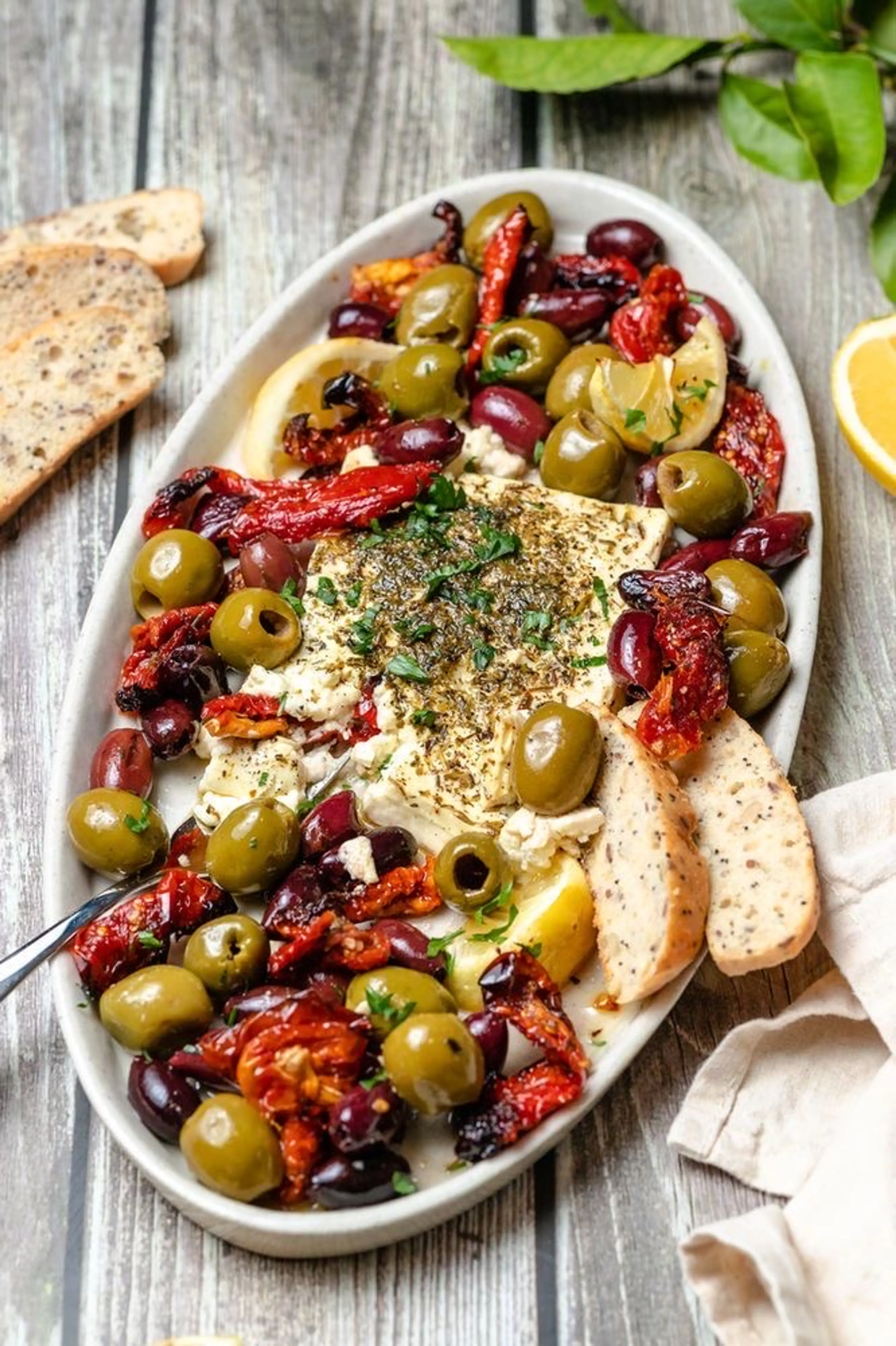 Baked Feta with Olives