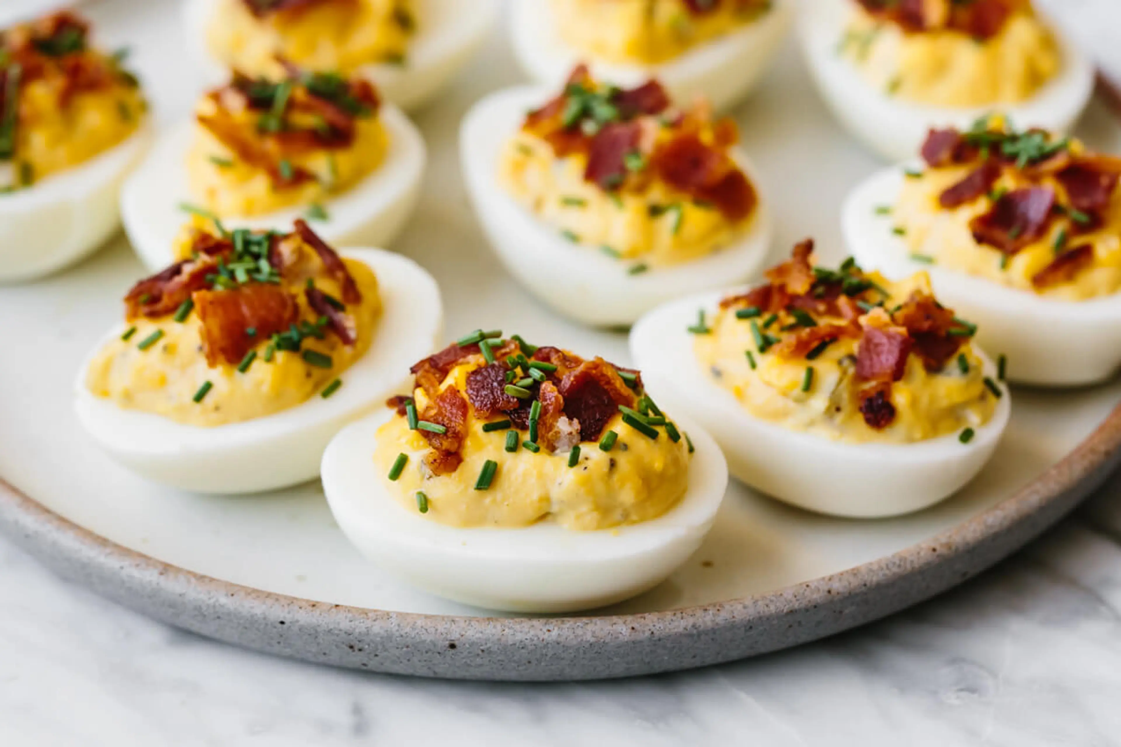 Bacon Deviled Eggs - Deviled Eggs with Bacon