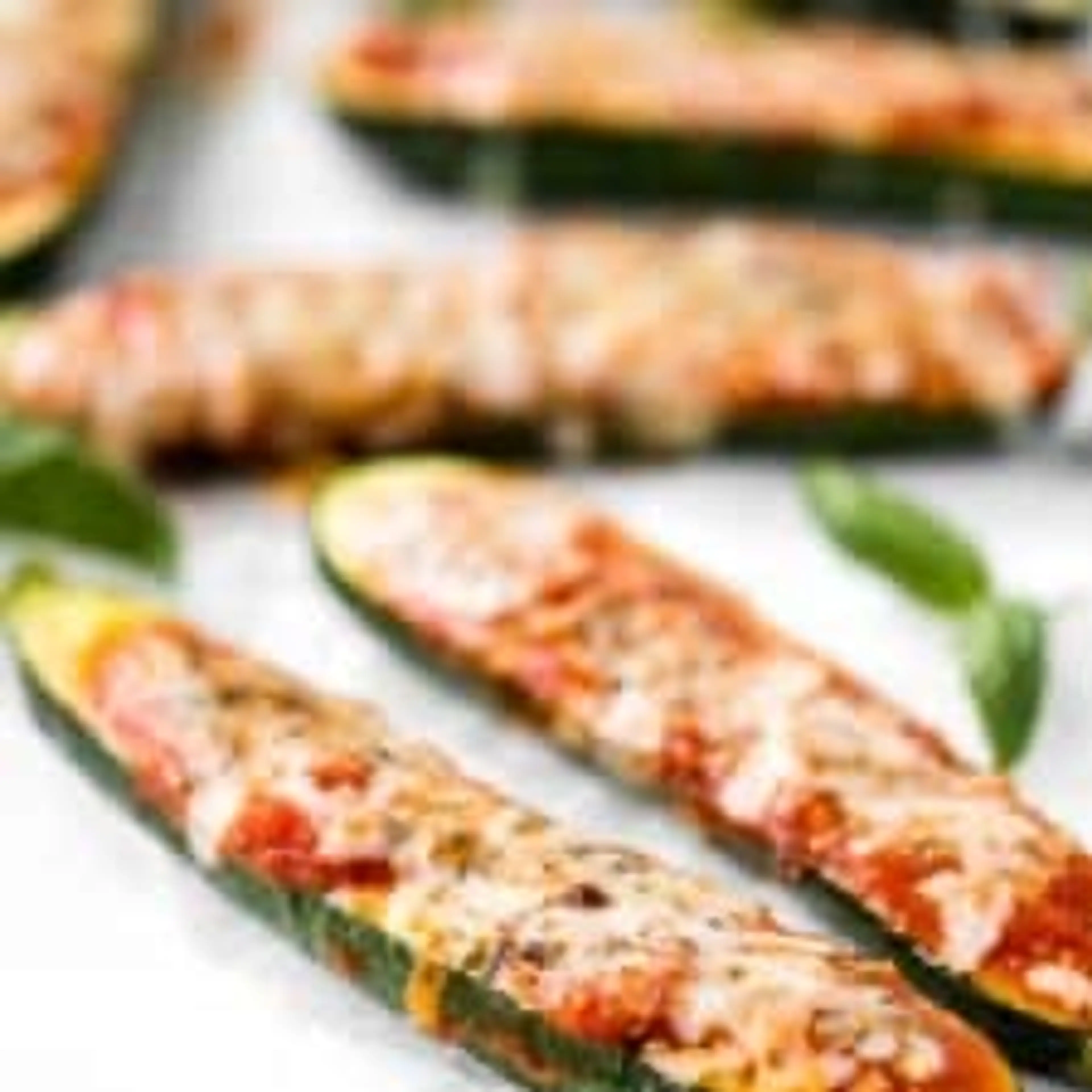 Cheesy Baked Zucchini with Marinara