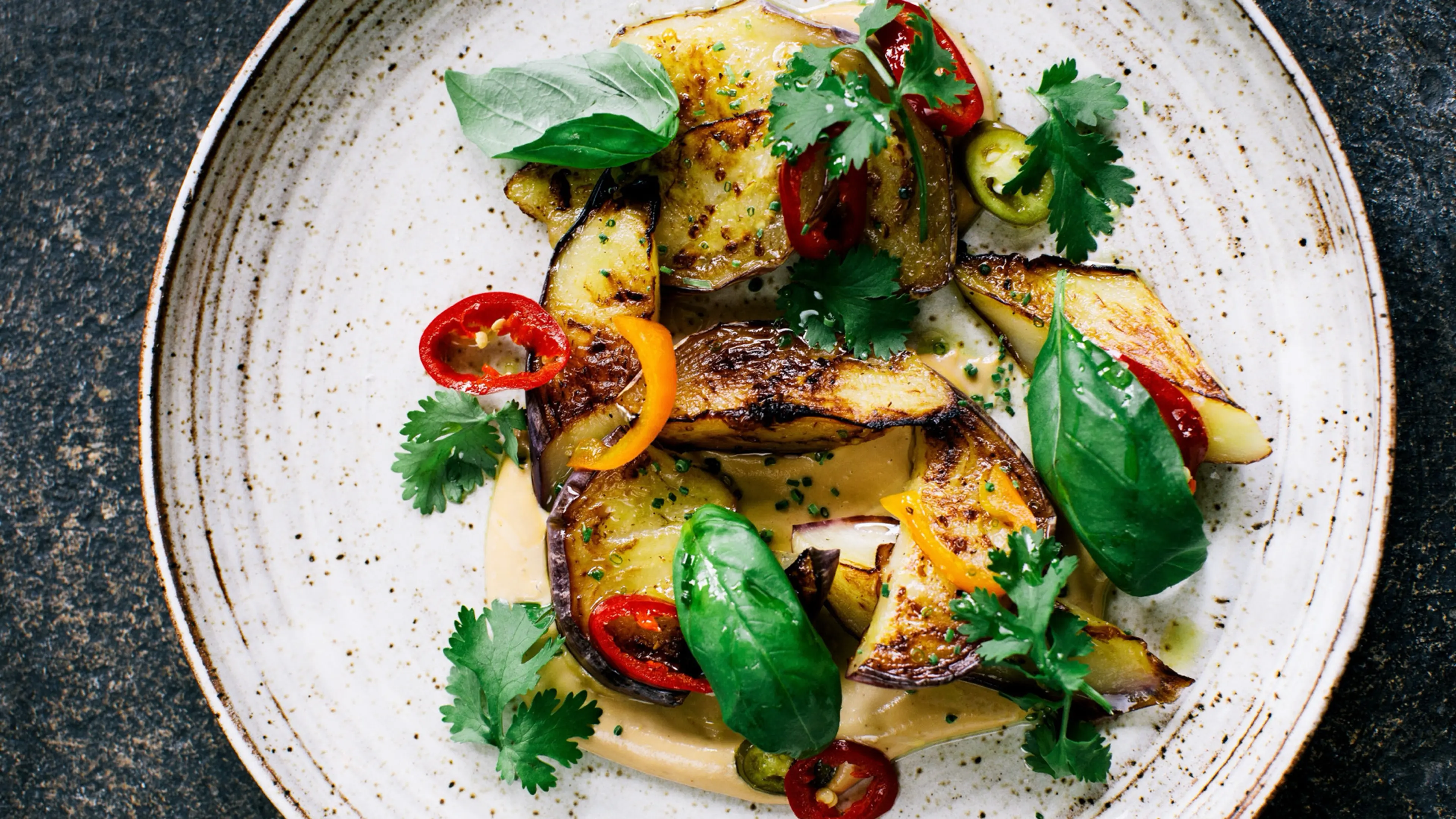 Roasted Eggplant with Cashew Butter