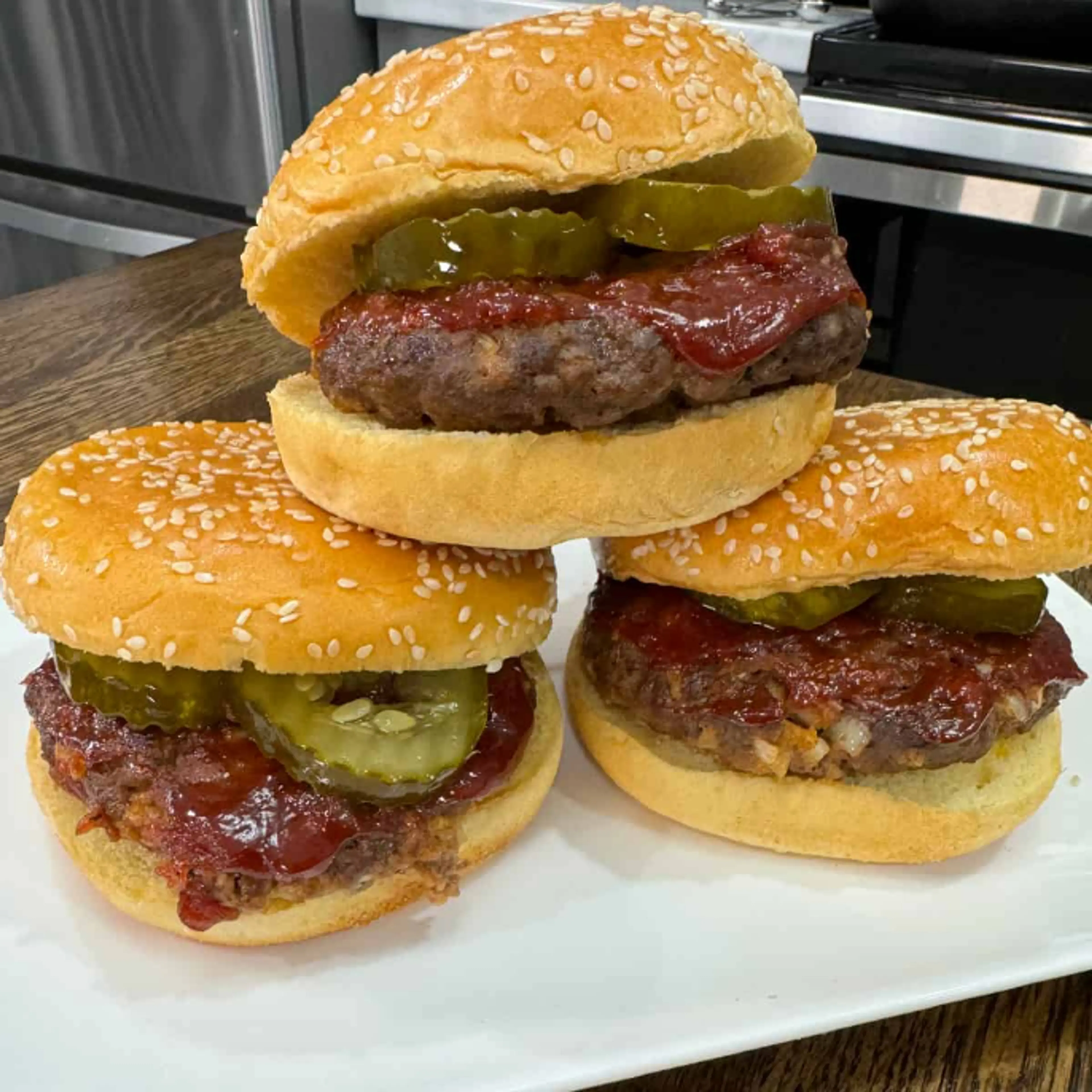 Meatloaf Patty Sandwiches