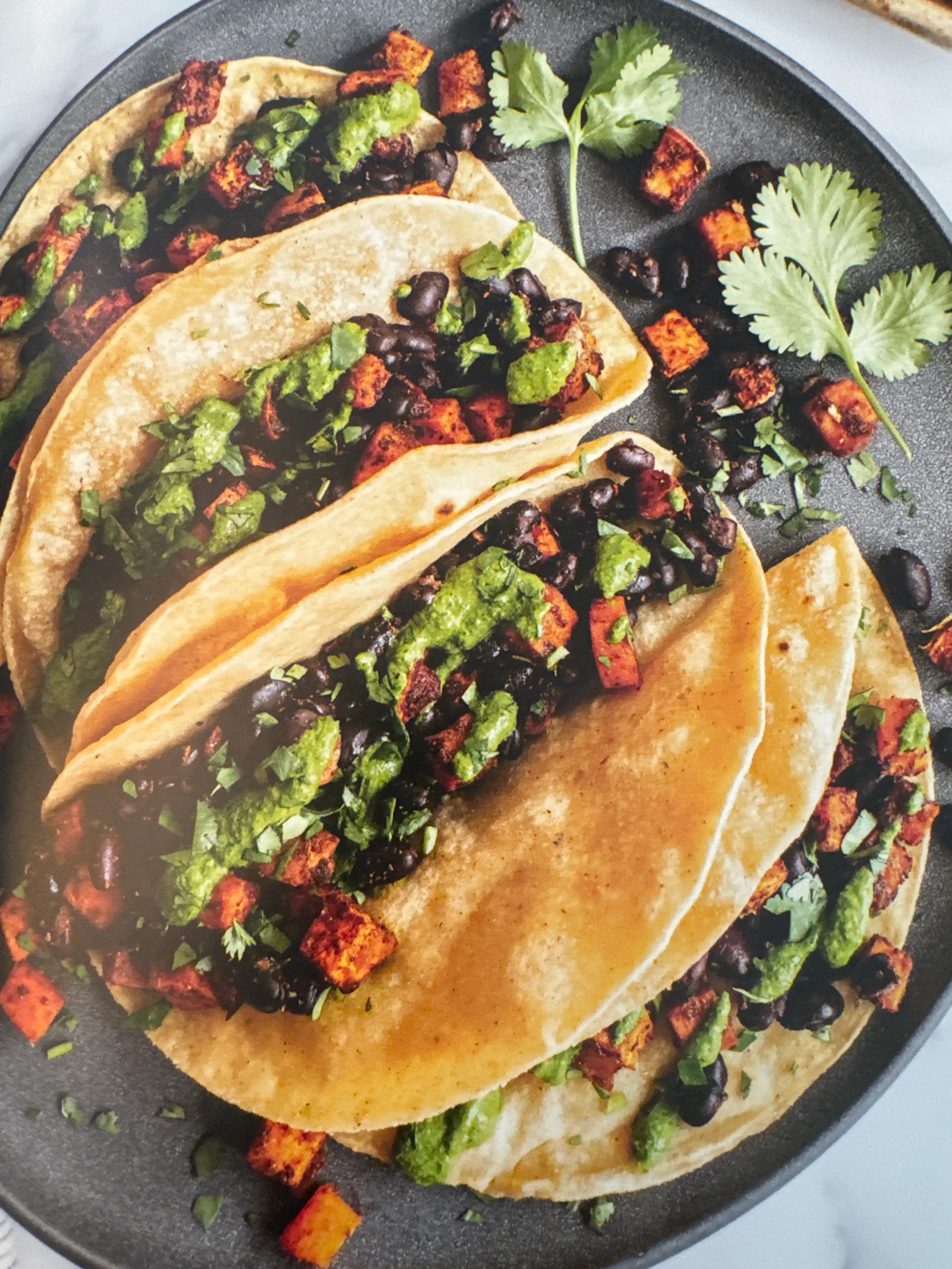 SWEET POTATO & BLACK BEAN TACOS